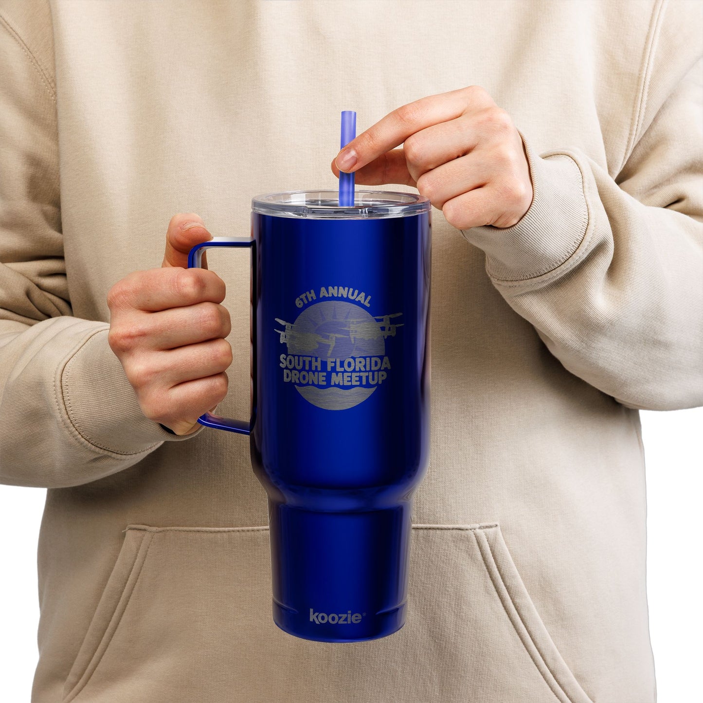 6th Annual South Florida Drone Meetup Insulated Tumbler for Hot & Cold Beverages, 40oz
