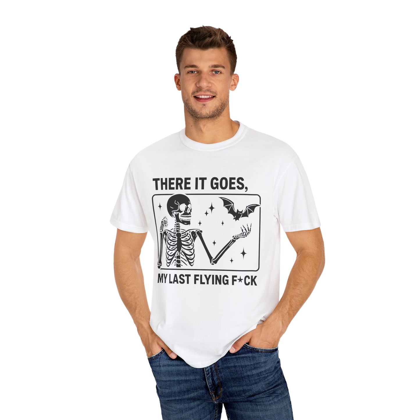 Playful Skeleton Graphic T-Shirt, Unisex Humor Tee, Halloween Shirt, Casual Wear, Gift for Friends