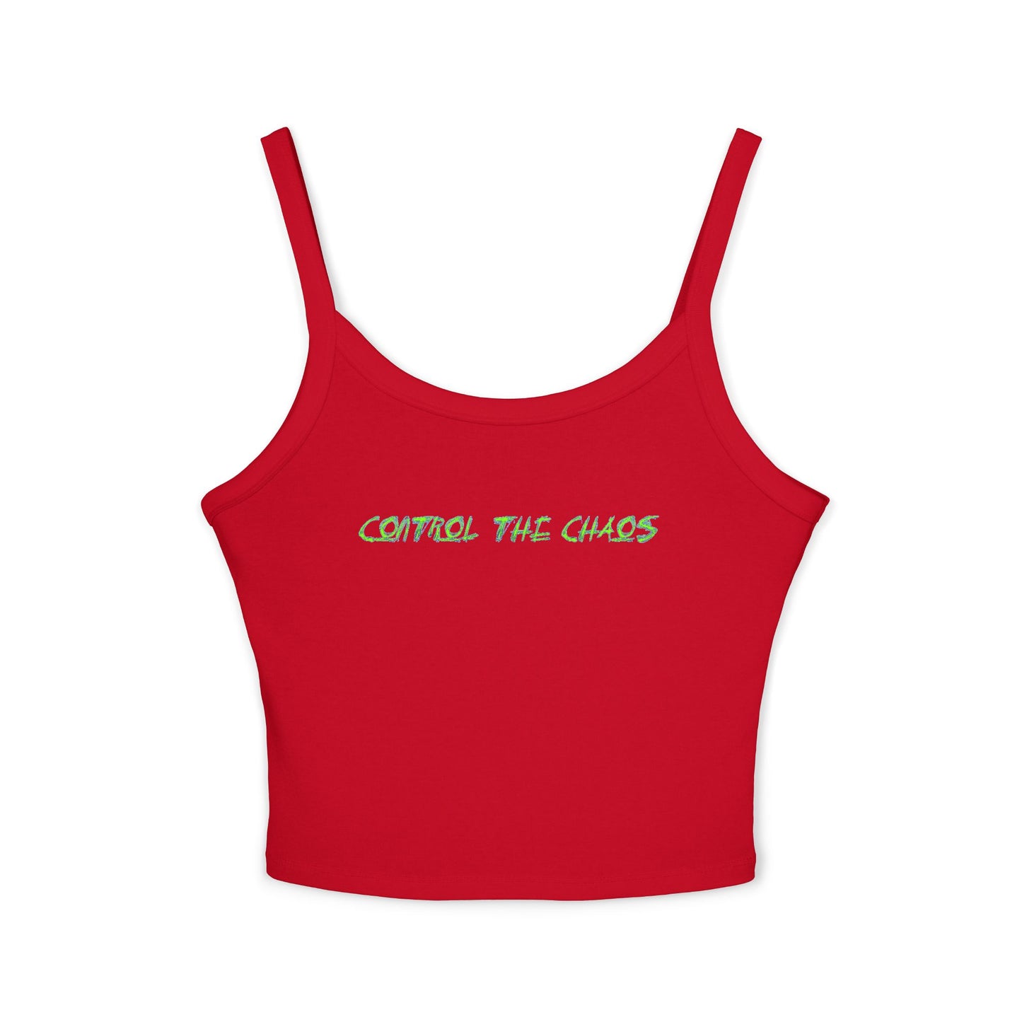 Women's Spaghetti Strap Tank Top, Control the Chaos, Drift Therapy, Summer Vibes, Casual Wear, Gift for Car Enthusiasts