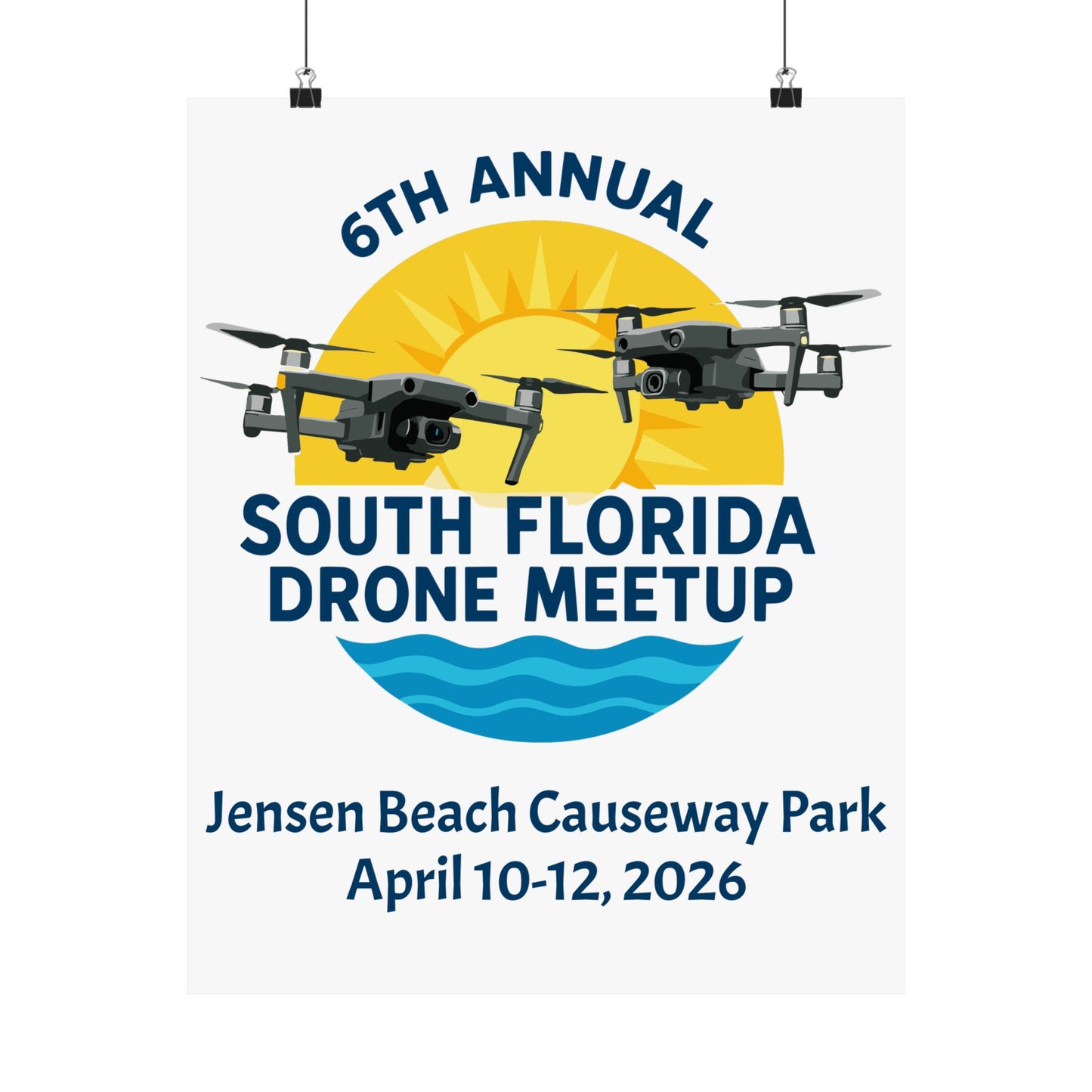 6th Annual South Florida Drone Meetup Poster