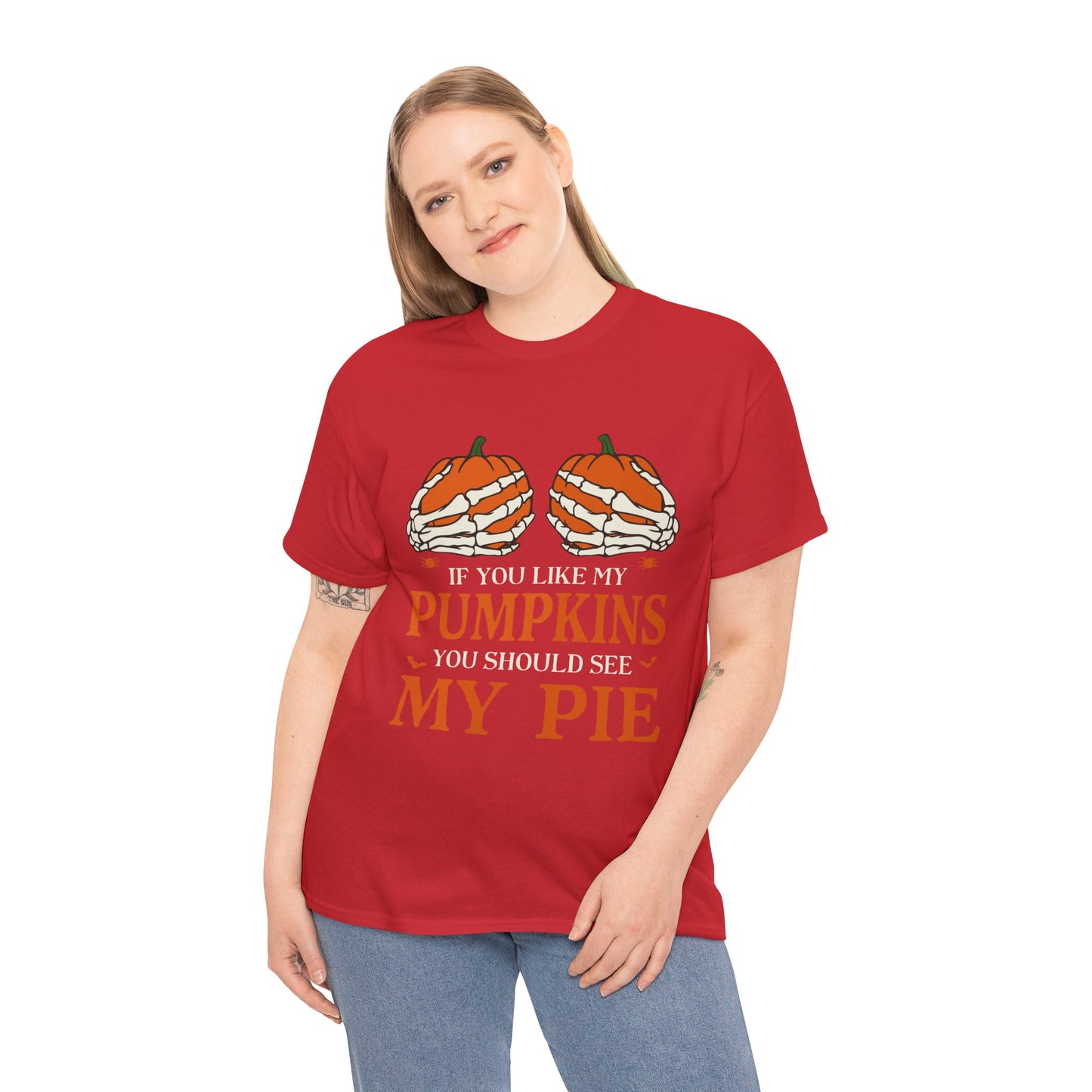 Funny Pumpkin Pie Tee, Halloween Shirt, Fall Fashion, Unisex Graphic Tee, Gift for Thanksgiving, Autumn Apparel