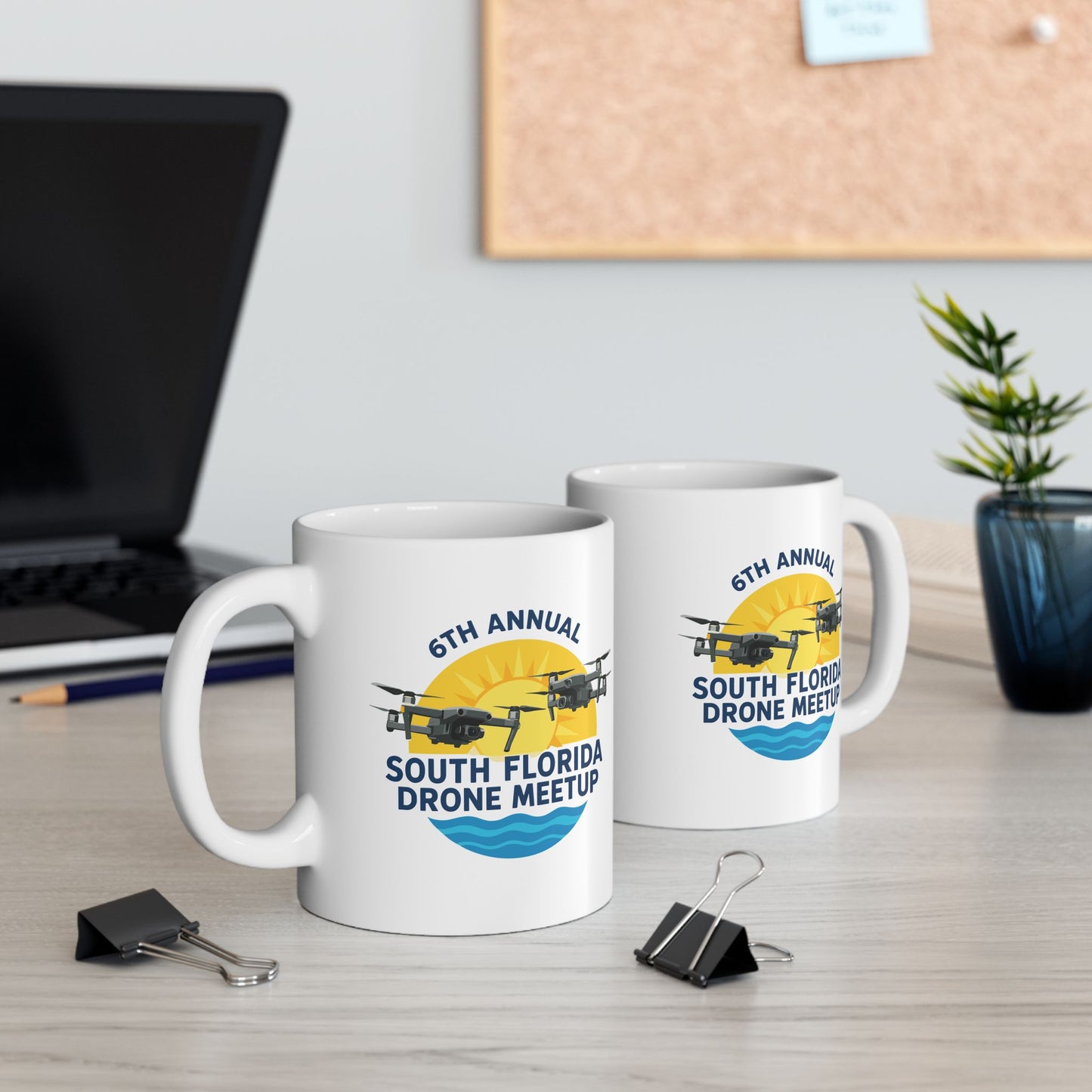 6th Annual South Florida Drone Meetup Ceramic Mug, (11oz, 15oz)