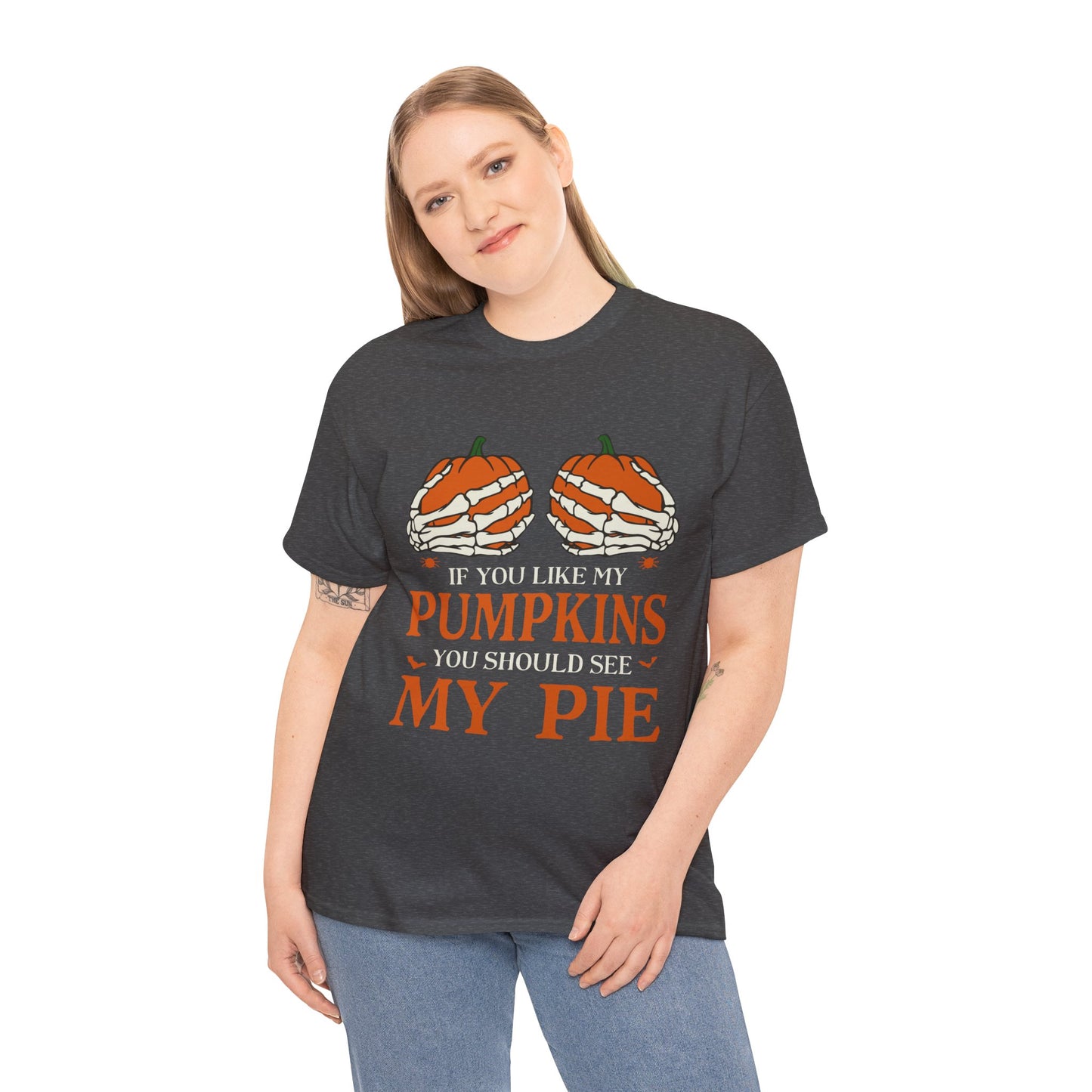 Funny Pumpkin Pie Tee, Halloween Shirt, Fall Fashion, Unisex Graphic Tee, Gift for Thanksgiving, Autumn Apparel