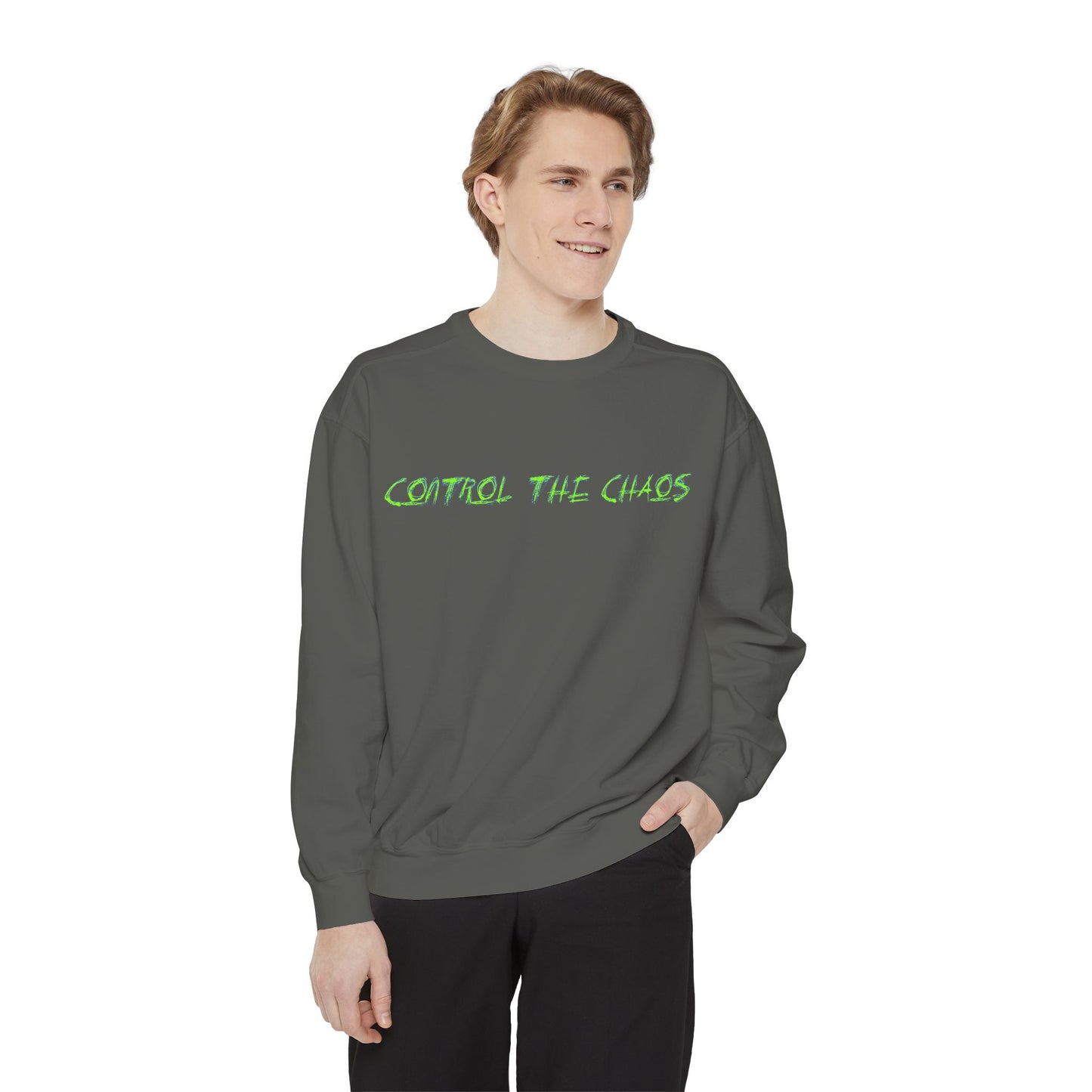 Unisex Sweatshirt - Control the Chaos, Drift Therapy, Casual Wear, Gift for Car Lovers, Everyday Comfort, Streetwear Style