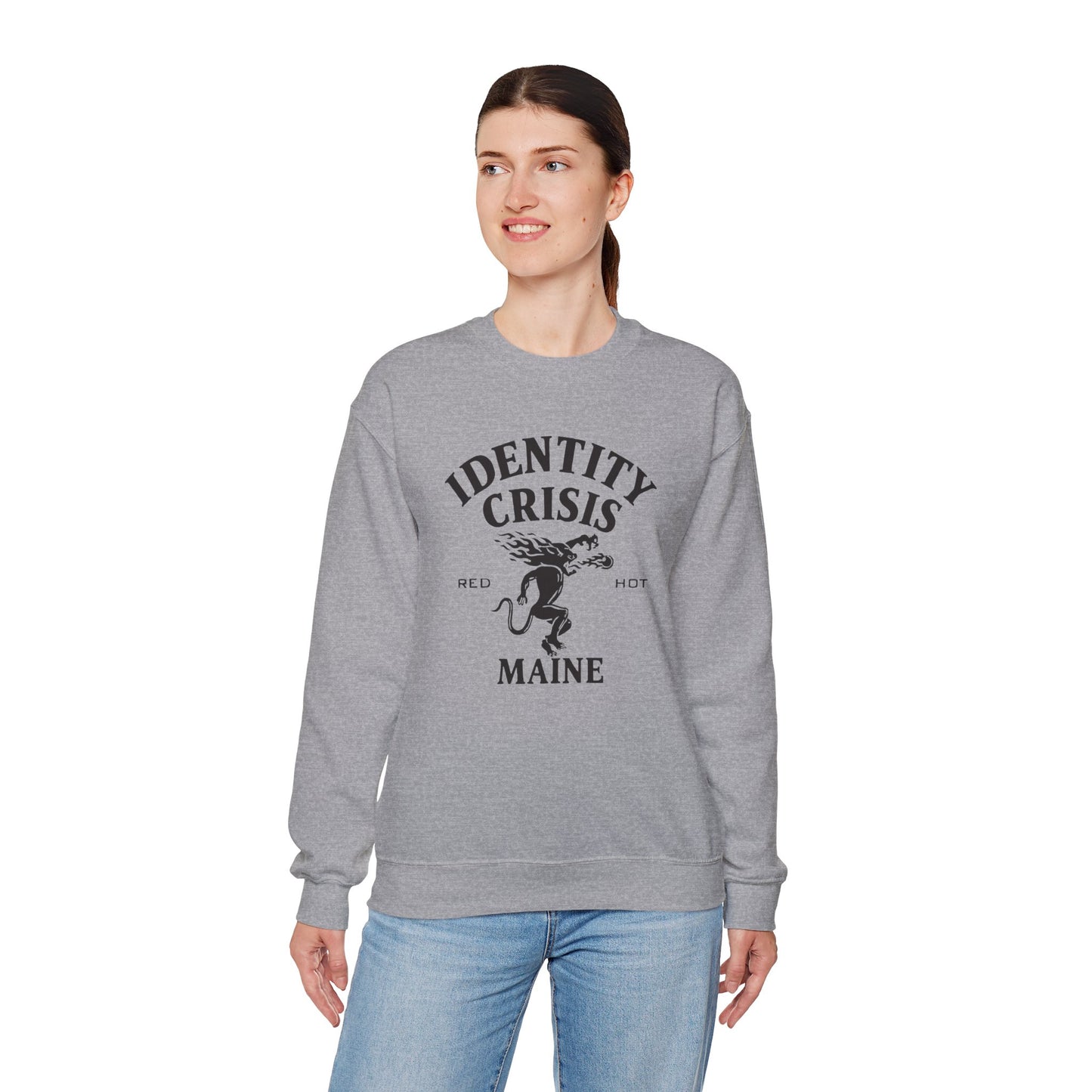 Identity Crisis Unisex Crewneck Sweatshirt Fireball Edition