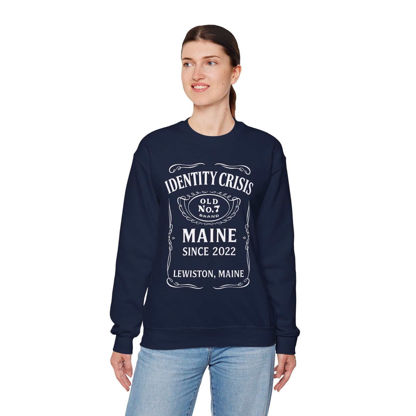 Identity Crisis Unisex Crewneck Sweatshirt Jack Daniel's Edition