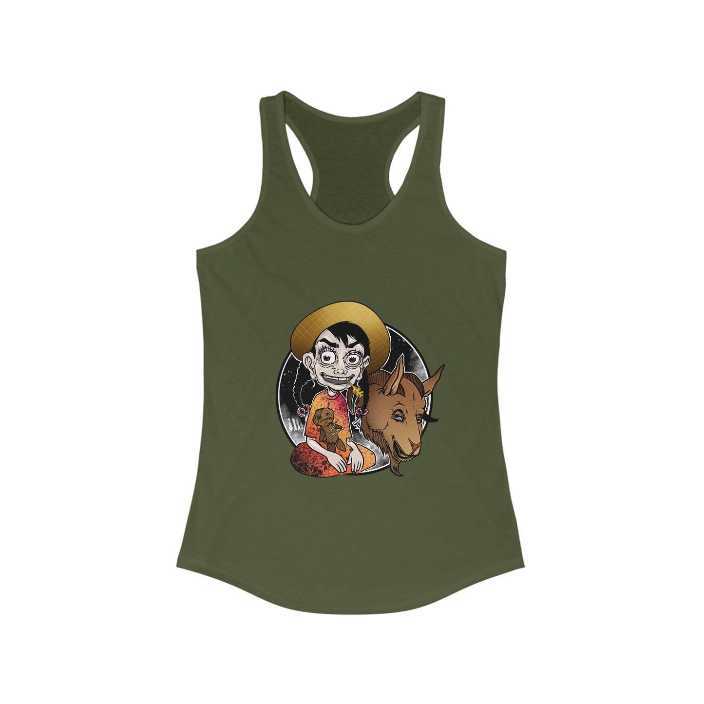Ill! Artestry Goaty Women's Racerback Tank Top