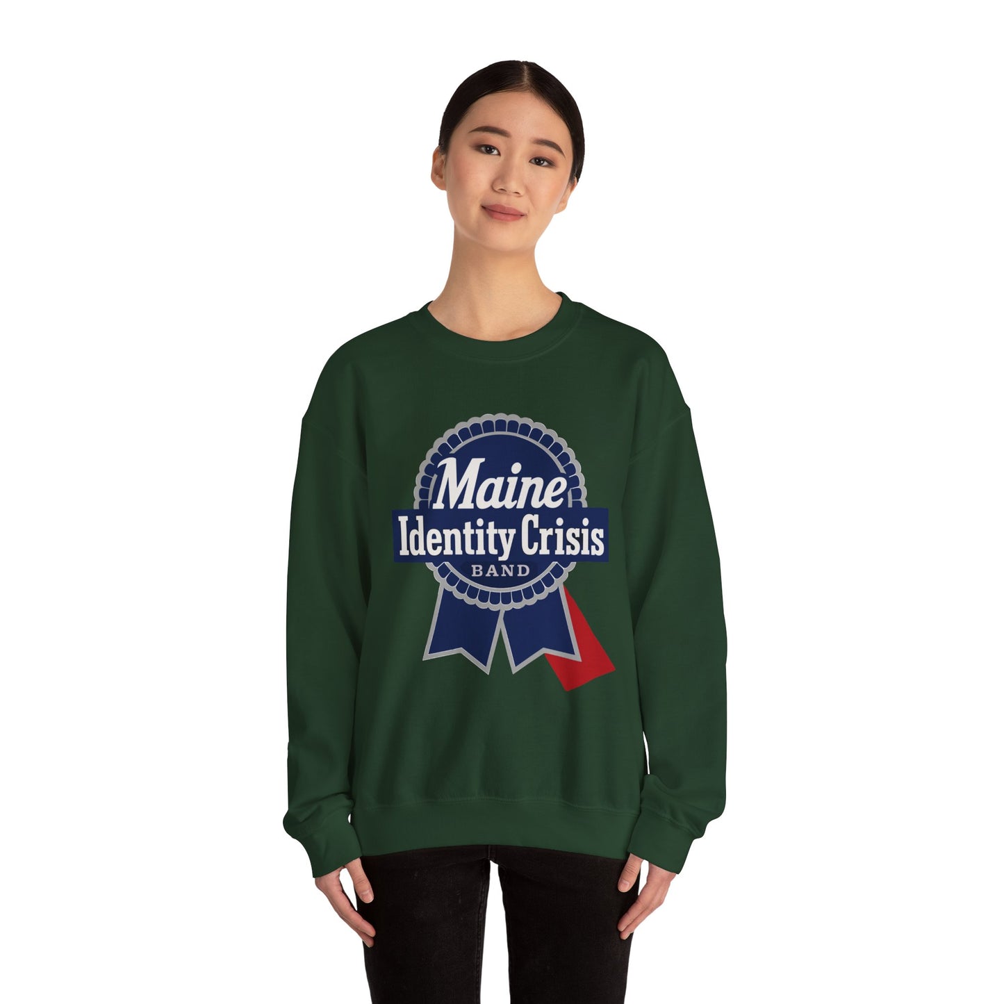 Identity Crisis Unisex Crewneck Sweatshirt Pabst Blue Ribbon Edition