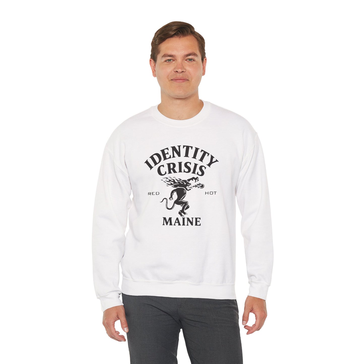 Identity Crisis Unisex Crewneck Sweatshirt Fireball Edition