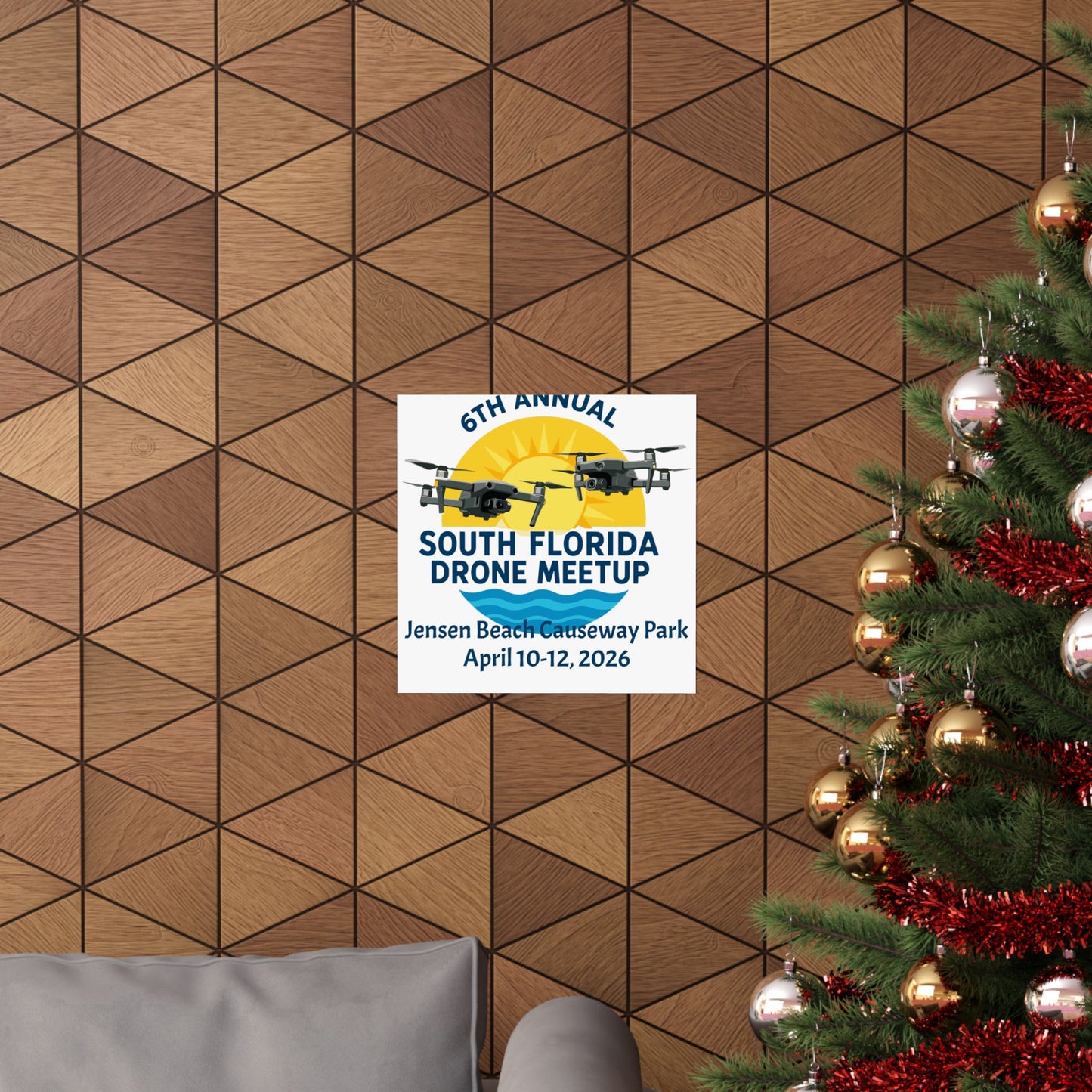 6th Annual South Florida Drone Meetup Poster