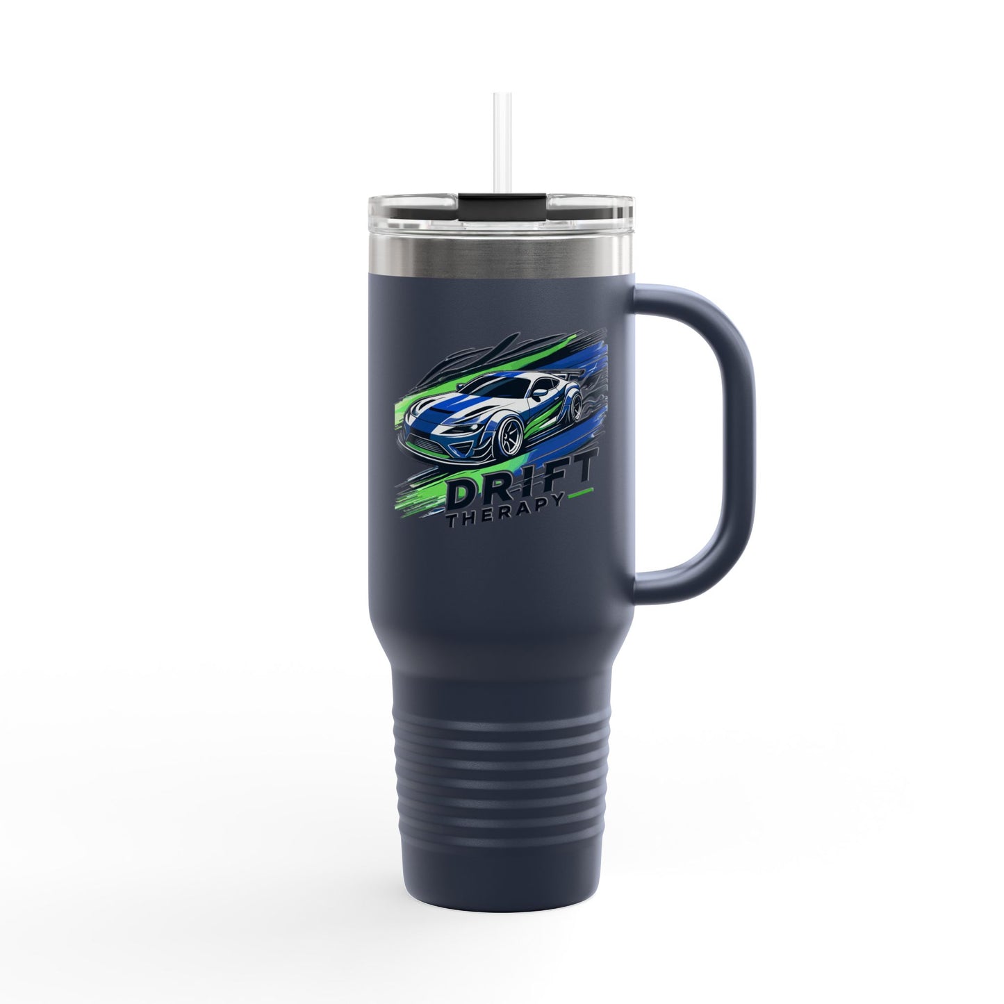 Drift Therapy Insulated Travel Mug | 40oz | Car Enthusiast Gift | Perfect for Road Trips, Coffee Lovers, Sports Fans, Outdoors