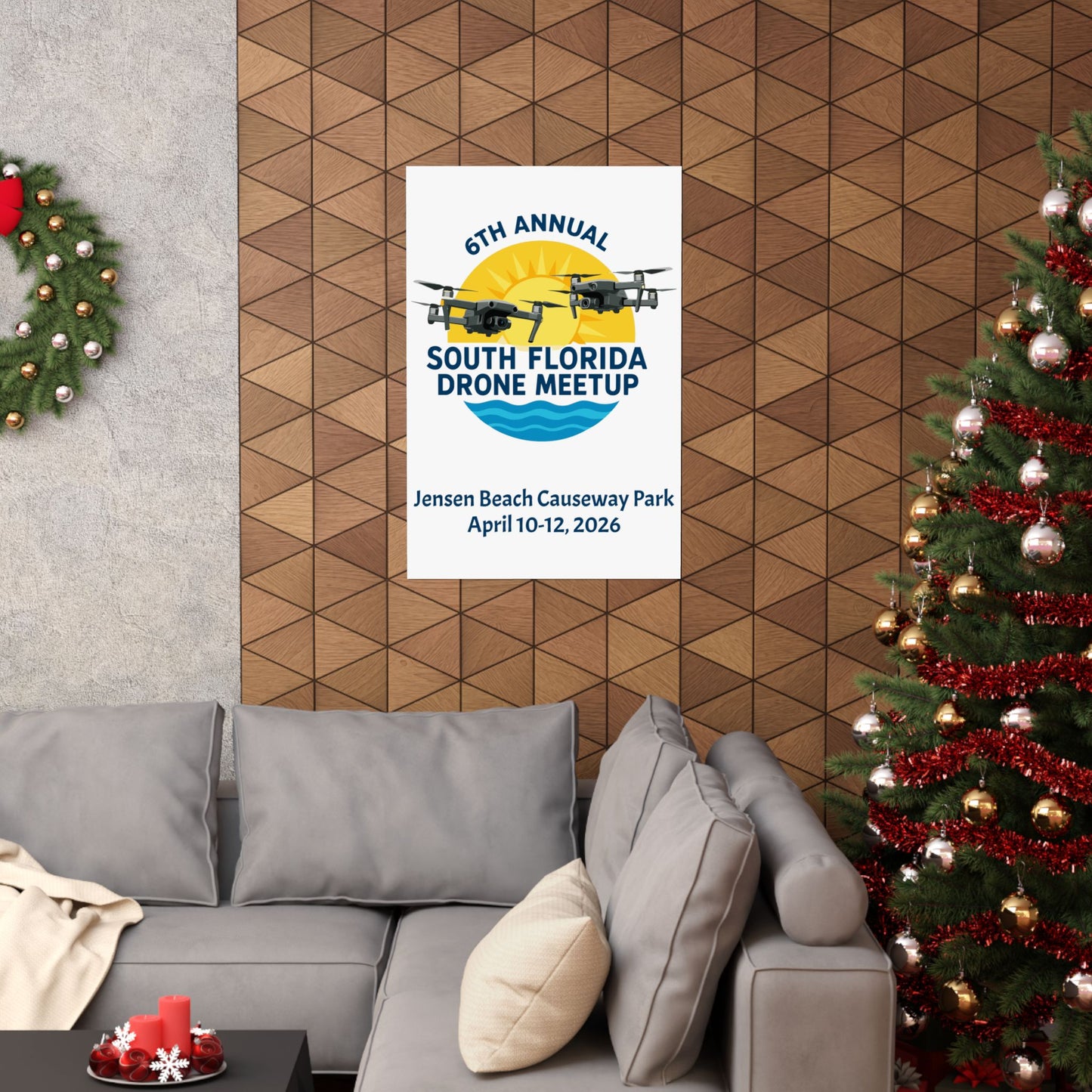 6th Annual South Florida Drone Meetup Poster
