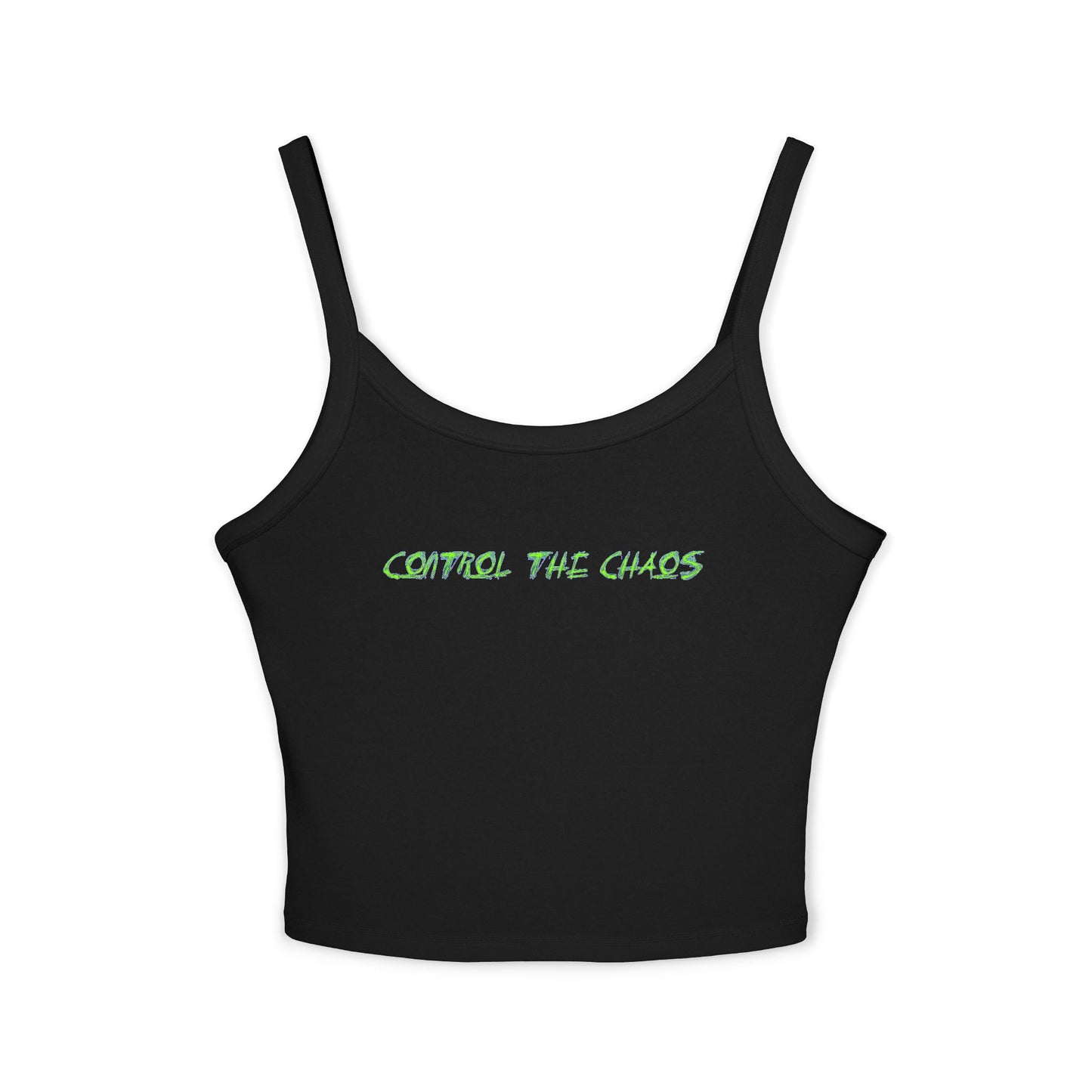 Women's Spaghetti Strap Tank Top, Control the Chaos, Drift Therapy, Summer Vibes, Casual Wear, Gift for Car Enthusiasts