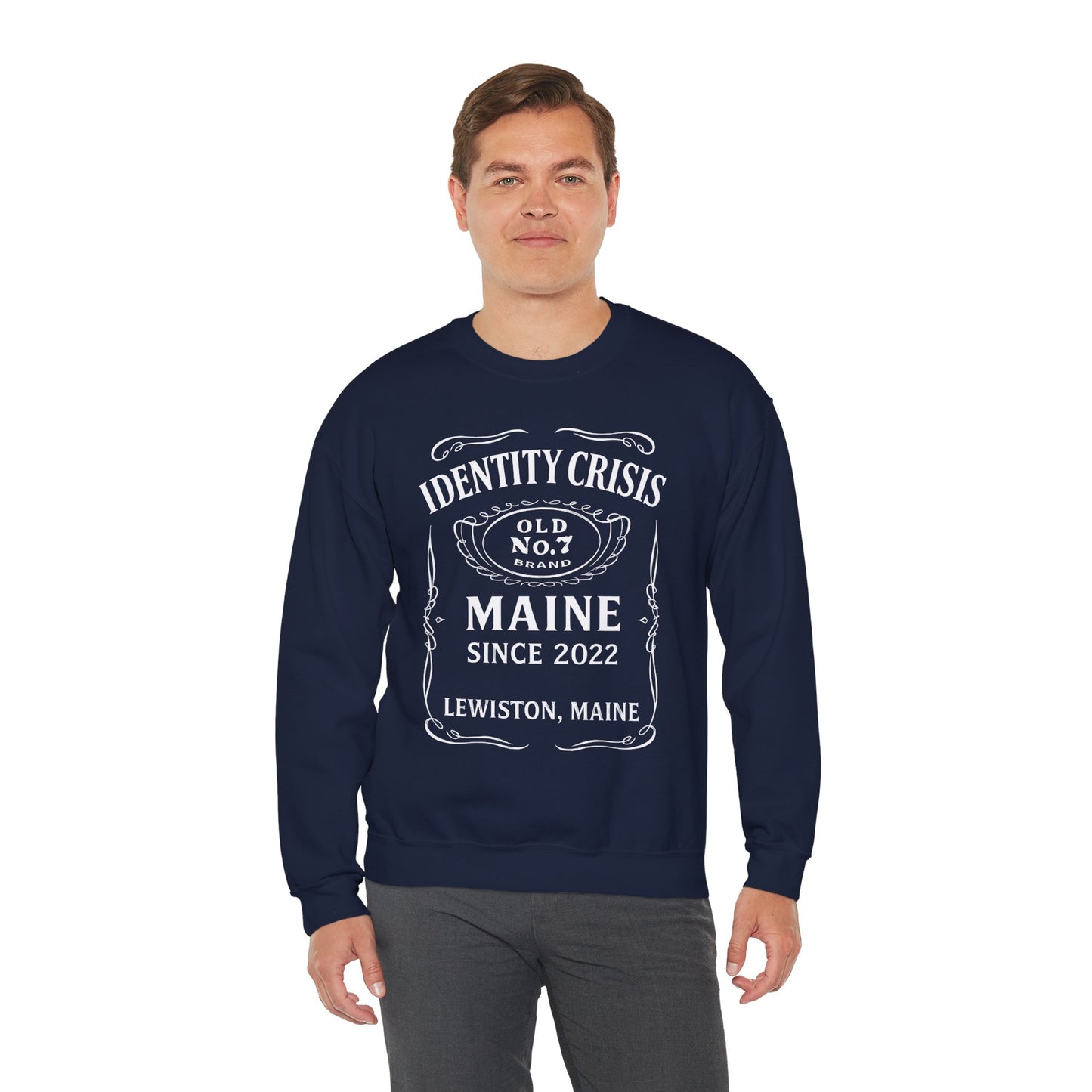 Identity Crisis Unisex Crewneck Sweatshirt Jack Daniel's Edition