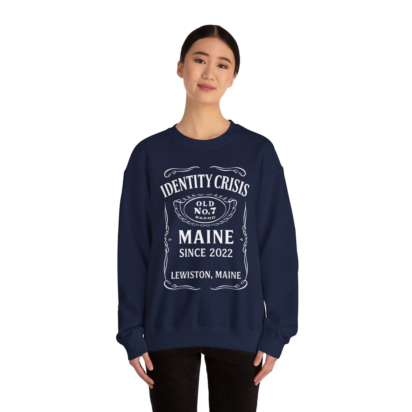 Identity Crisis Unisex Crewneck Sweatshirt Jack Daniel's Edition
