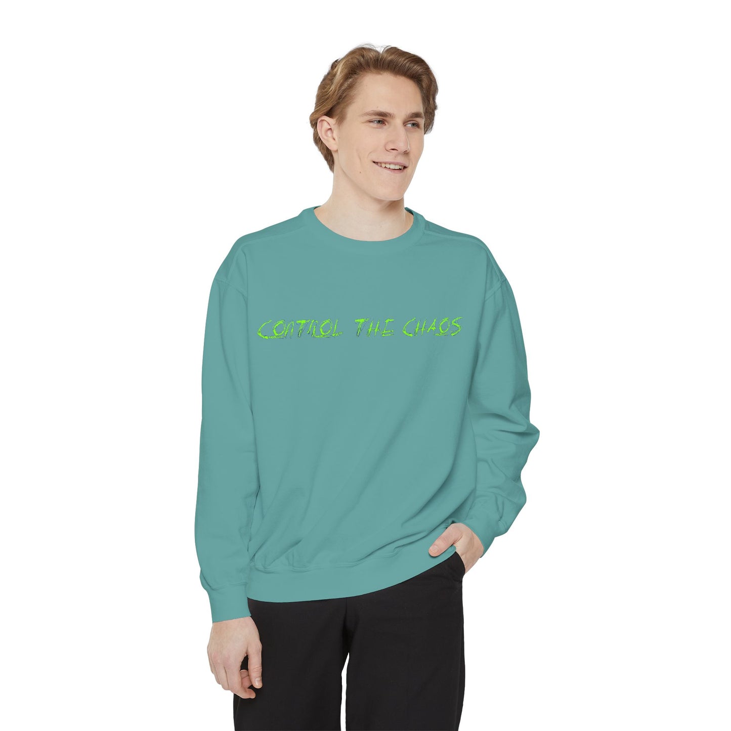 Unisex Sweatshirt - Control the Chaos, Drift Therapy, Casual Wear, Gift for Car Lovers, Everyday Comfort, Streetwear Style