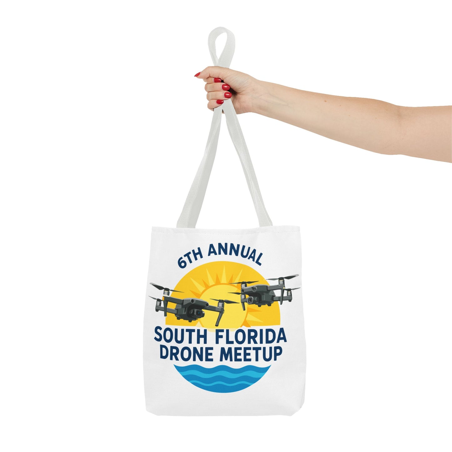 6th Annual South Florida Drone Meetup Light Colored Tote Bag