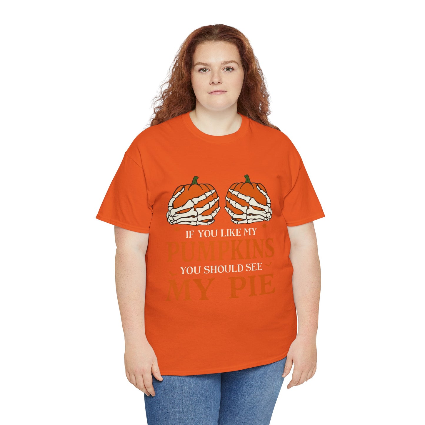 Funny Pumpkin Pie Tee, Halloween Shirt, Fall Fashion, Unisex Graphic Tee, Gift for Thanksgiving, Autumn Apparel