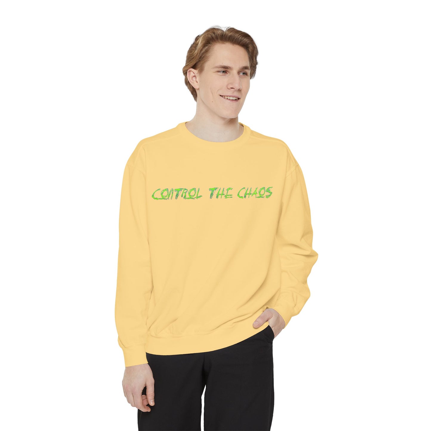 Unisex Sweatshirt - Control the Chaos, Drift Therapy, Casual Wear, Gift for Car Lovers, Everyday Comfort, Streetwear Style