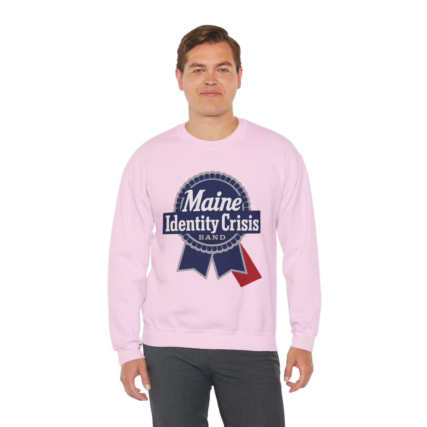 Identity Crisis Unisex Crewneck Sweatshirt Pabst Blue Ribbon Edition