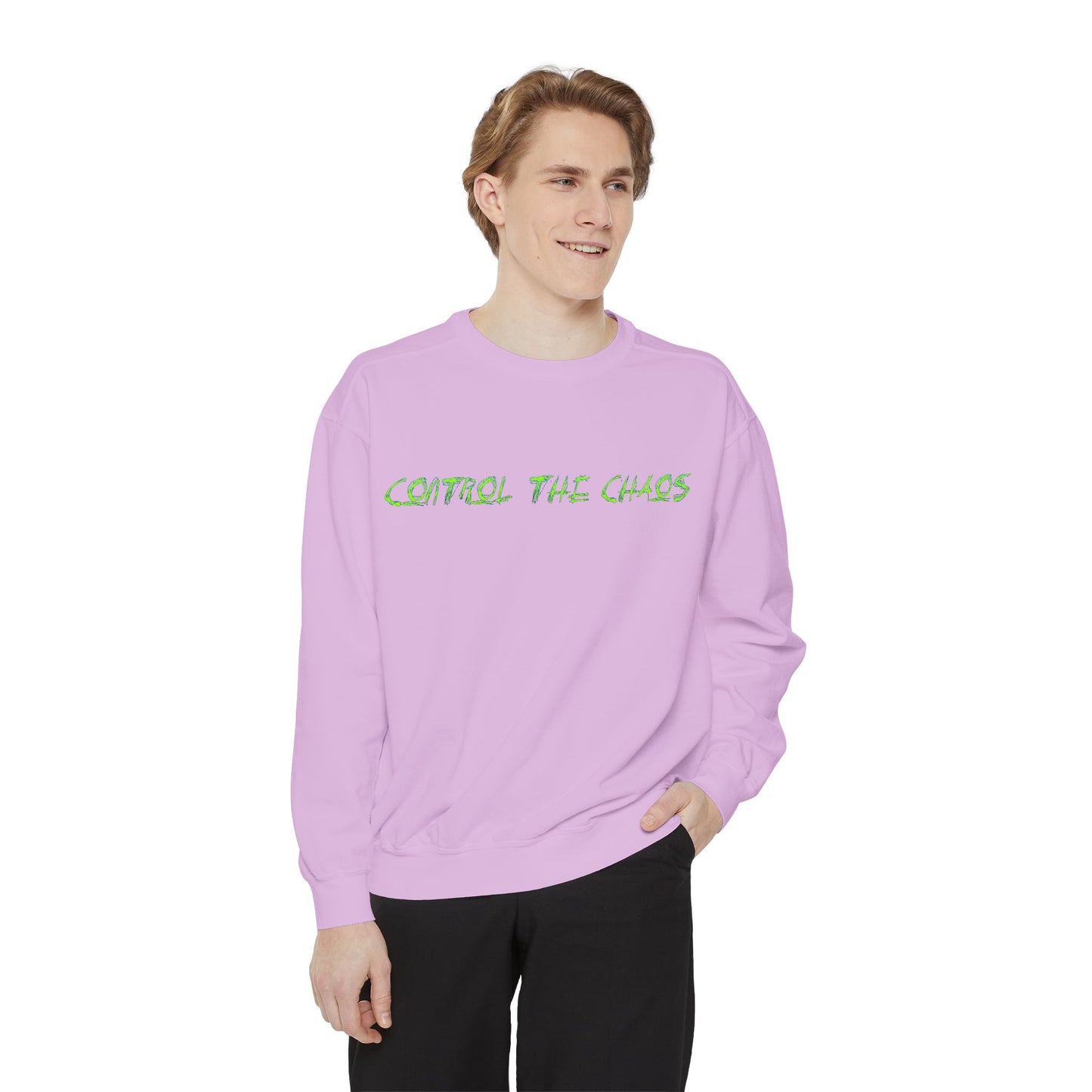 Unisex Sweatshirt - Control the Chaos, Drift Therapy, Casual Wear, Gift for Car Lovers, Everyday Comfort, Streetwear Style