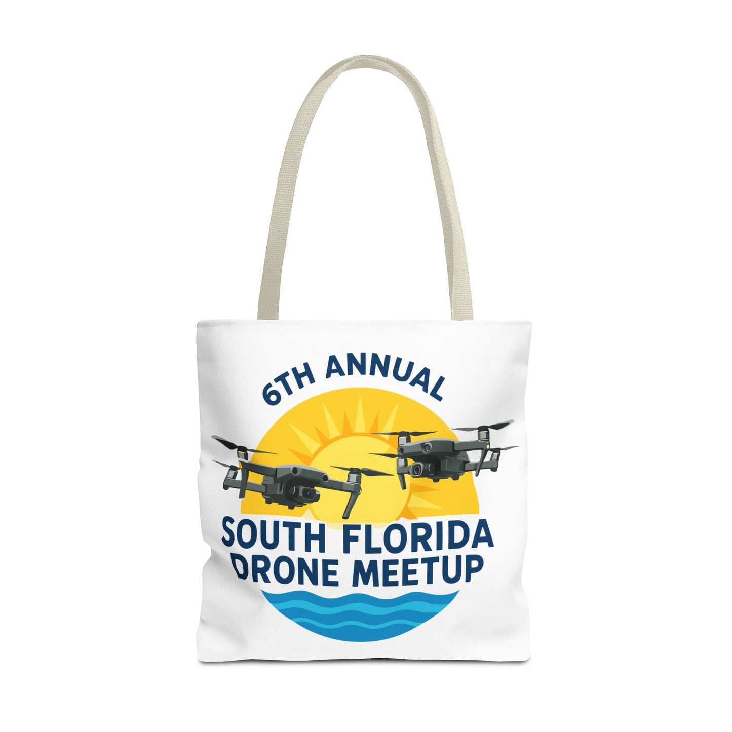 6th Annual South Florida Drone Meetup Light Colored Tote Bag