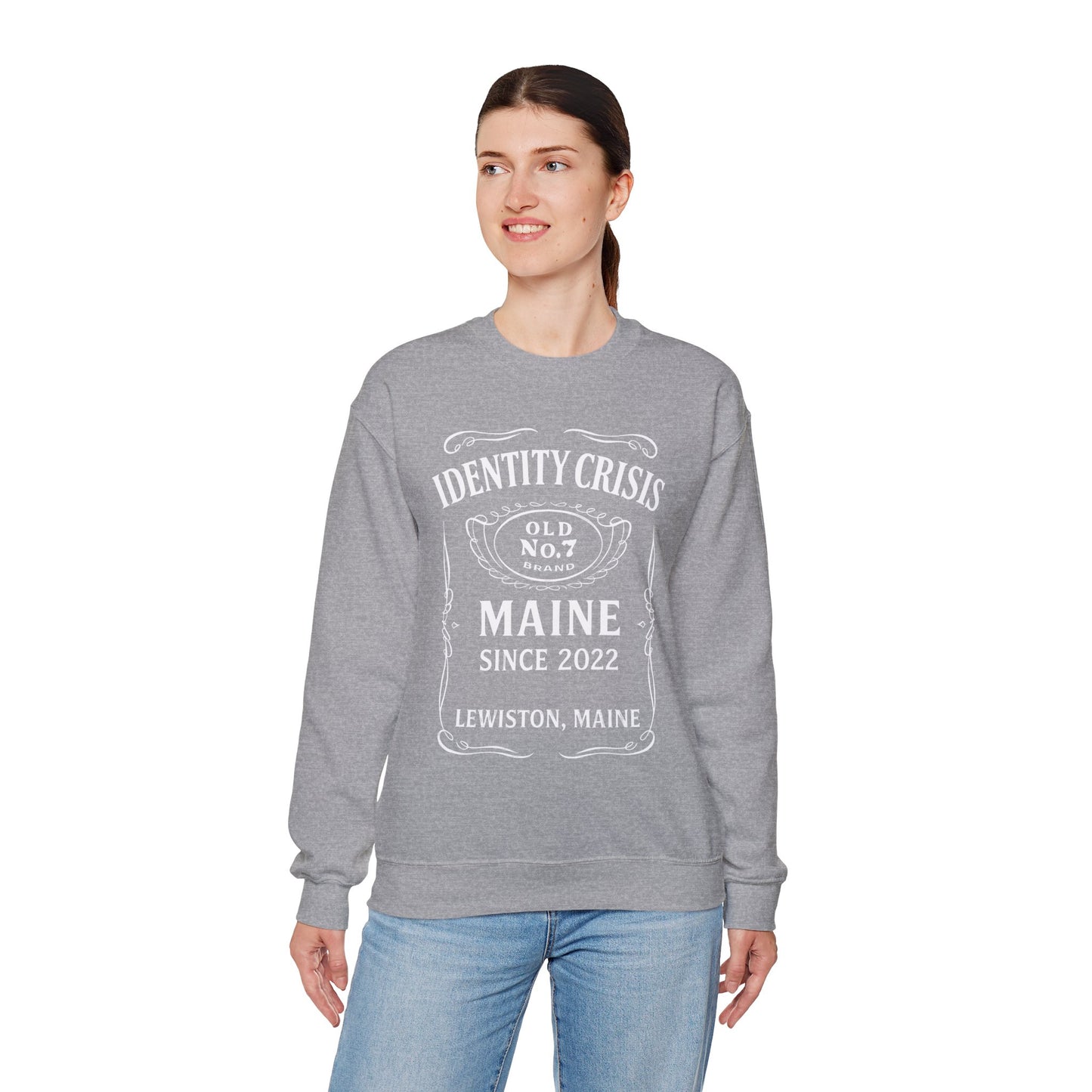 Identity Crisis Unisex Crewneck Sweatshirt Jack Daniel's Edition