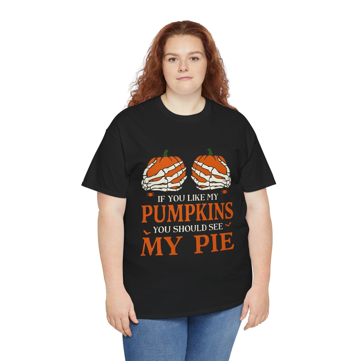 Funny Pumpkin Pie Tee, Halloween Shirt, Fall Fashion, Unisex Graphic Tee, Gift for Thanksgiving, Autumn Apparel