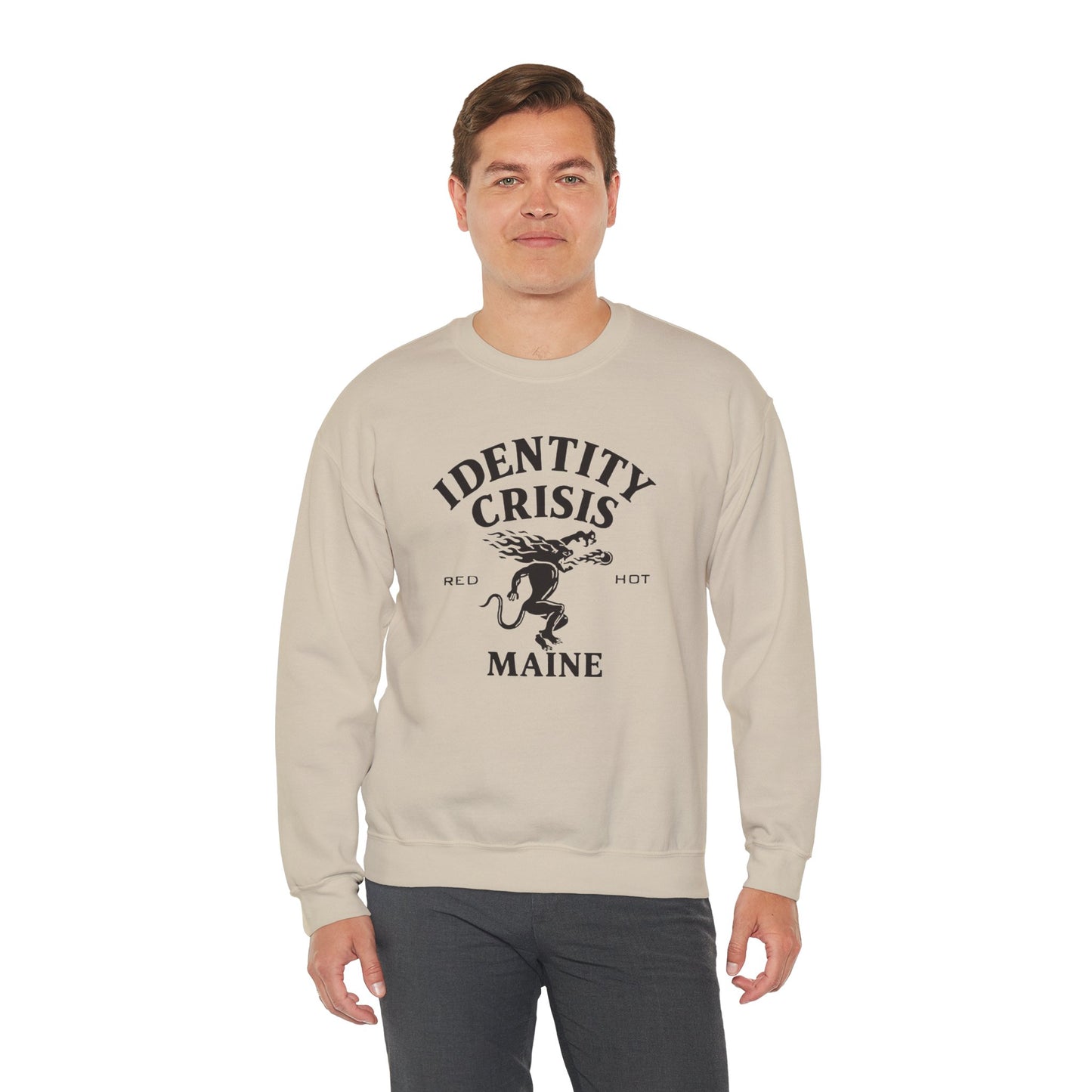 Identity Crisis Unisex Crewneck Sweatshirt Fireball Edition