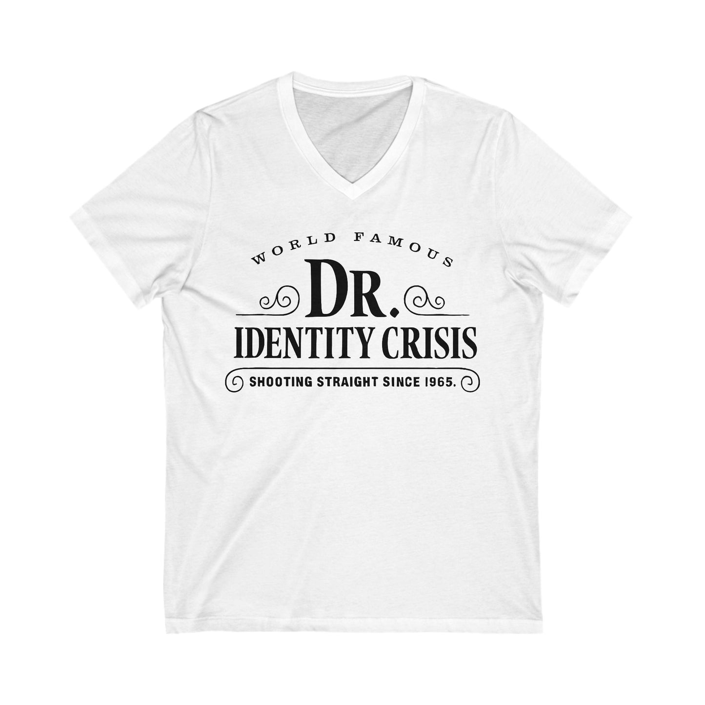 Identity Crisis Unisex V-Neck Tee Dr. McGillicuddy's Edition