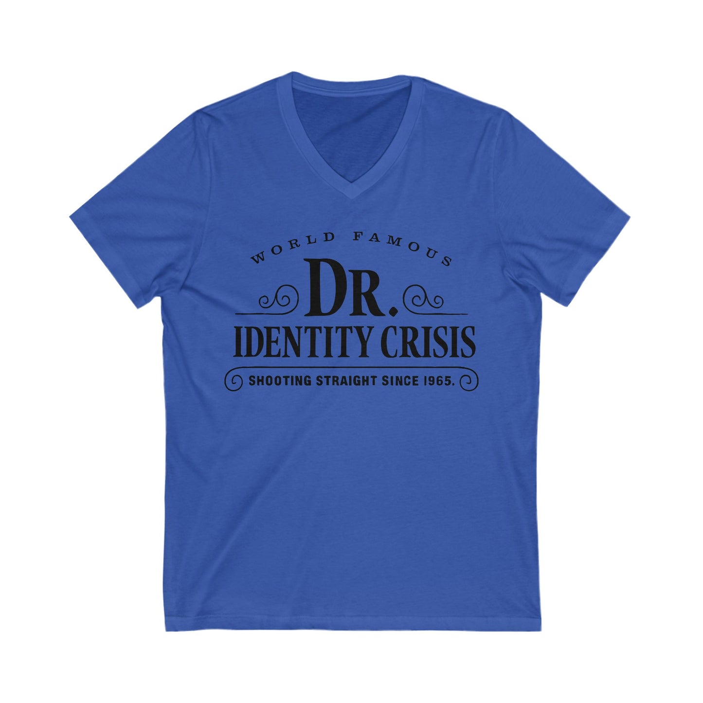 Identity Crisis Unisex V-Neck Tee Dr. McGillicuddy's Edition