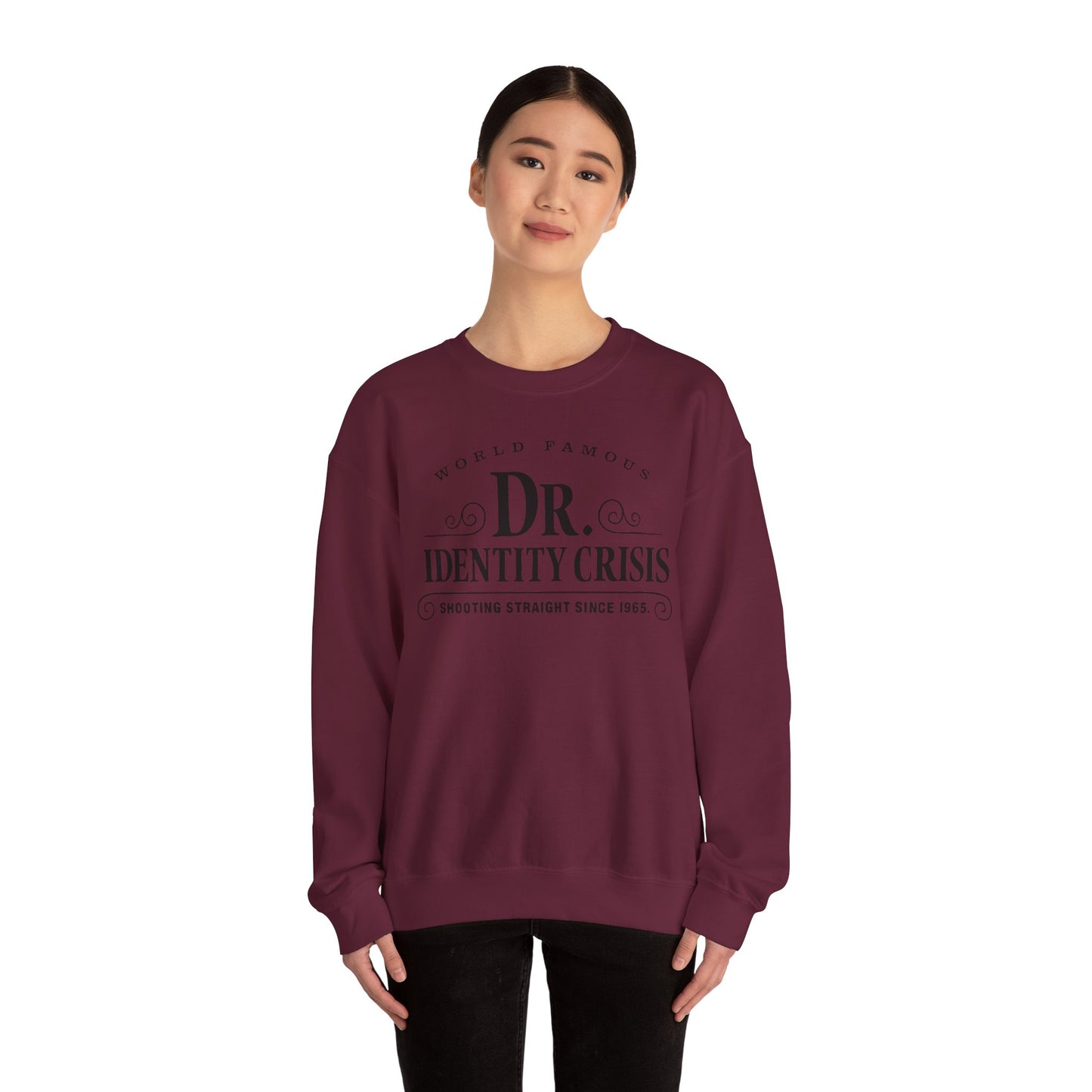 Identity Crisis Unisex Crewneck Sweatshirt Dr. McGillicuddy's Edition