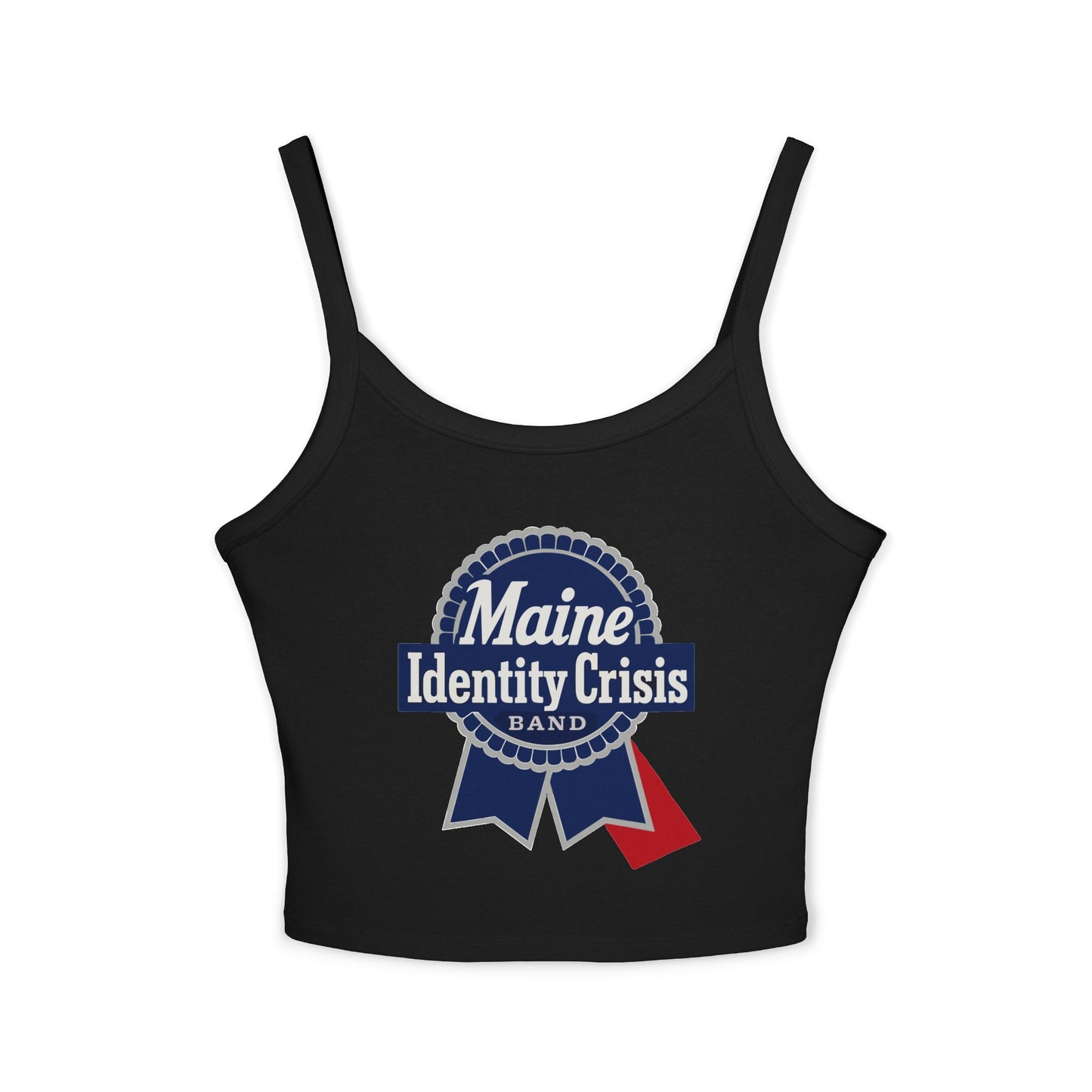 Identity Crisis Women's Spaghetti Strap Tank Top Pabst Blue Ribbon Edition