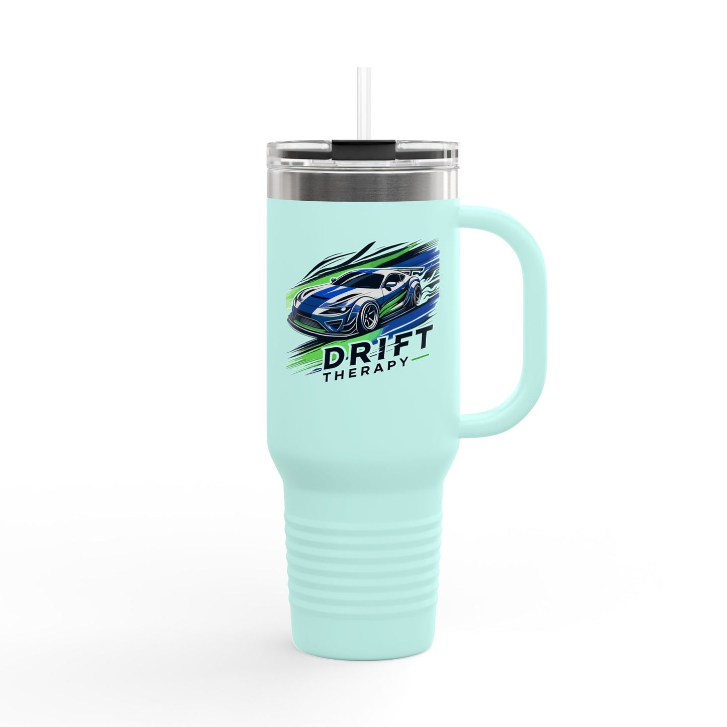 Drift Therapy Insulated Travel Mug | 40oz | Car Enthusiast Gift | Perfect for Road Trips, Coffee Lovers, Sports Fans, Outdoors