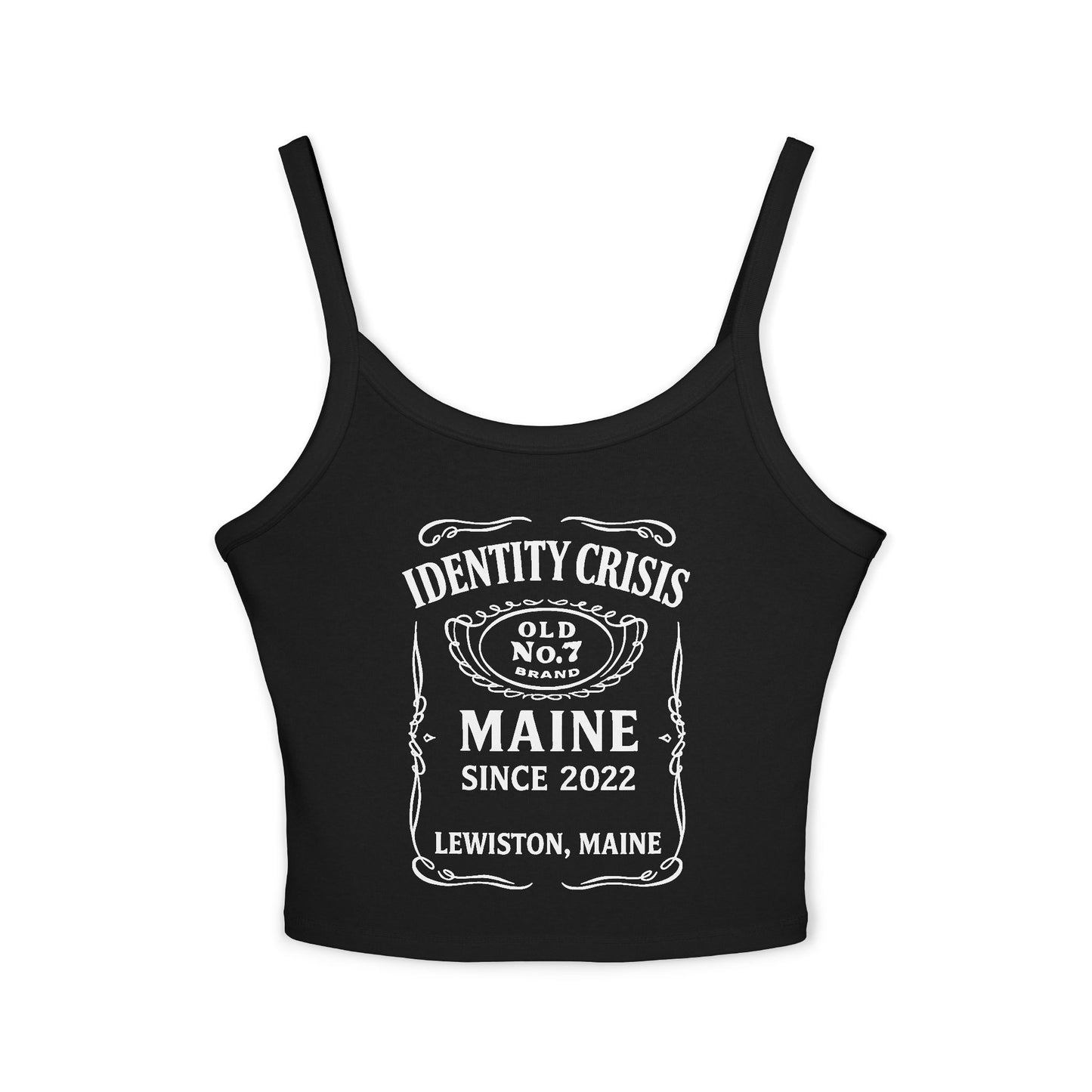Identity Crisis Women's Spaghetti Strap Tank Top Jack Daniel's Edition