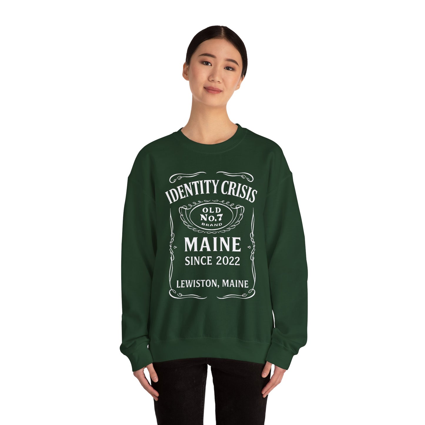 Identity Crisis Unisex Crewneck Sweatshirt Jack Daniel's Edition