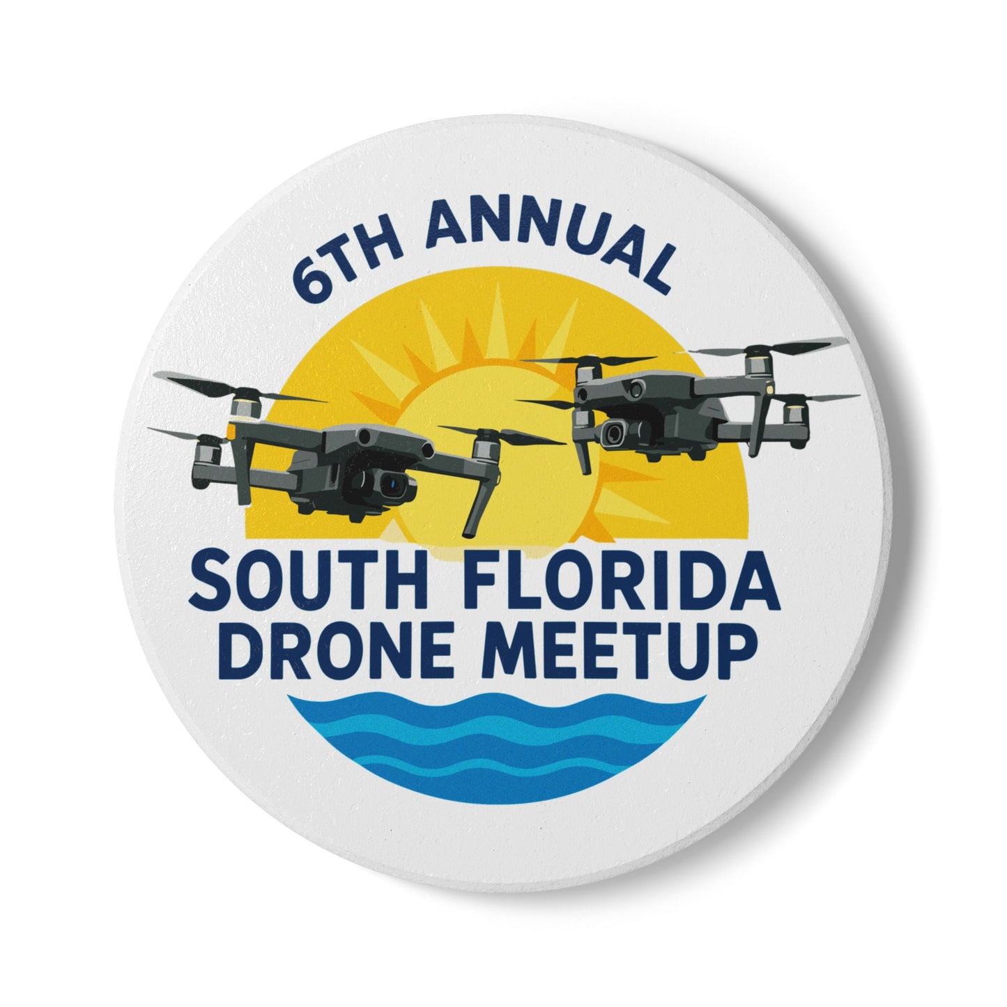 6th Annual South Florida Drone Meetup Ceramic Coaster