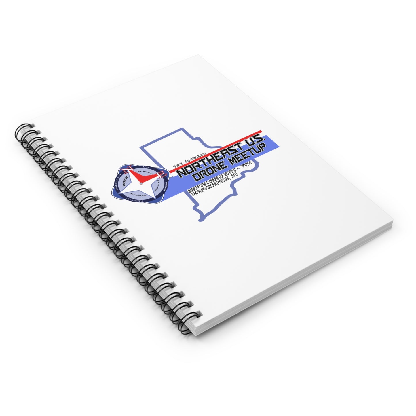 Inaugural Northeast Drone Meetup Spiral Notebook - Perfect for Flight Logs