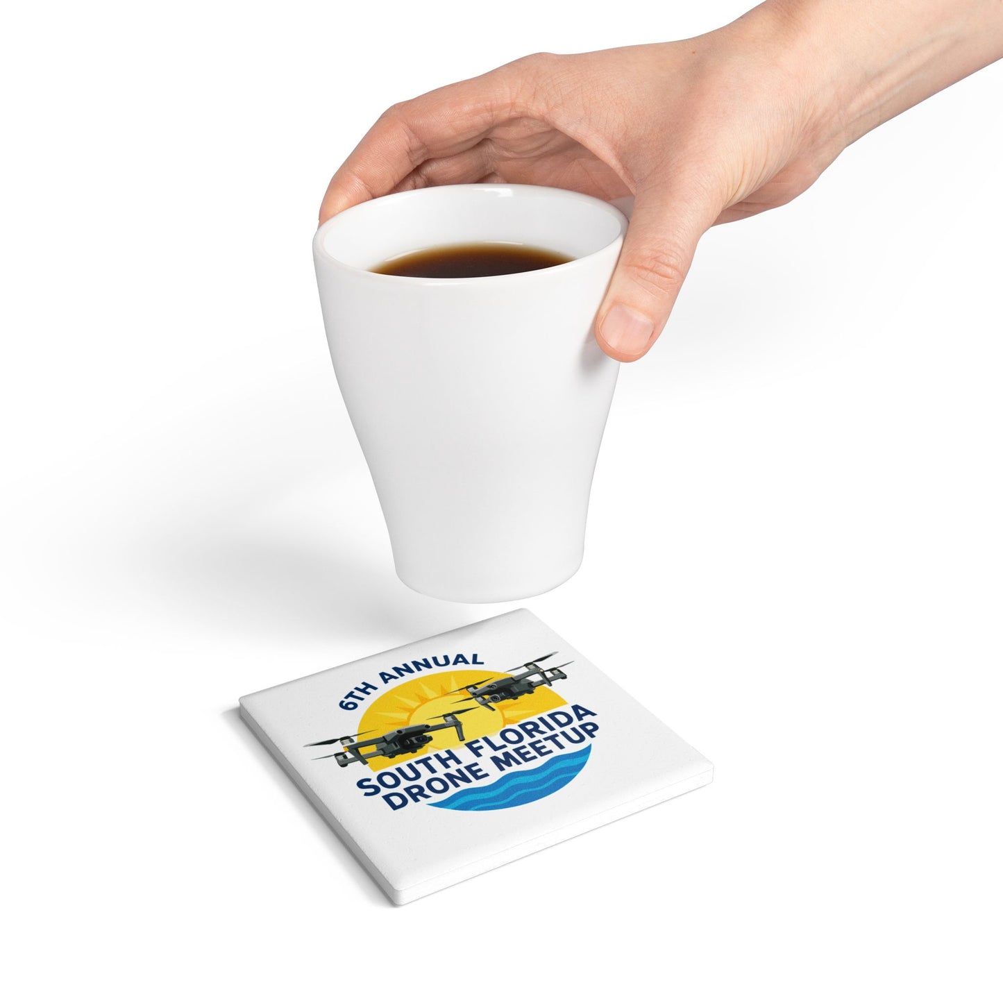 6th Annual South Florida Drone Meetup Ceramic Coaster