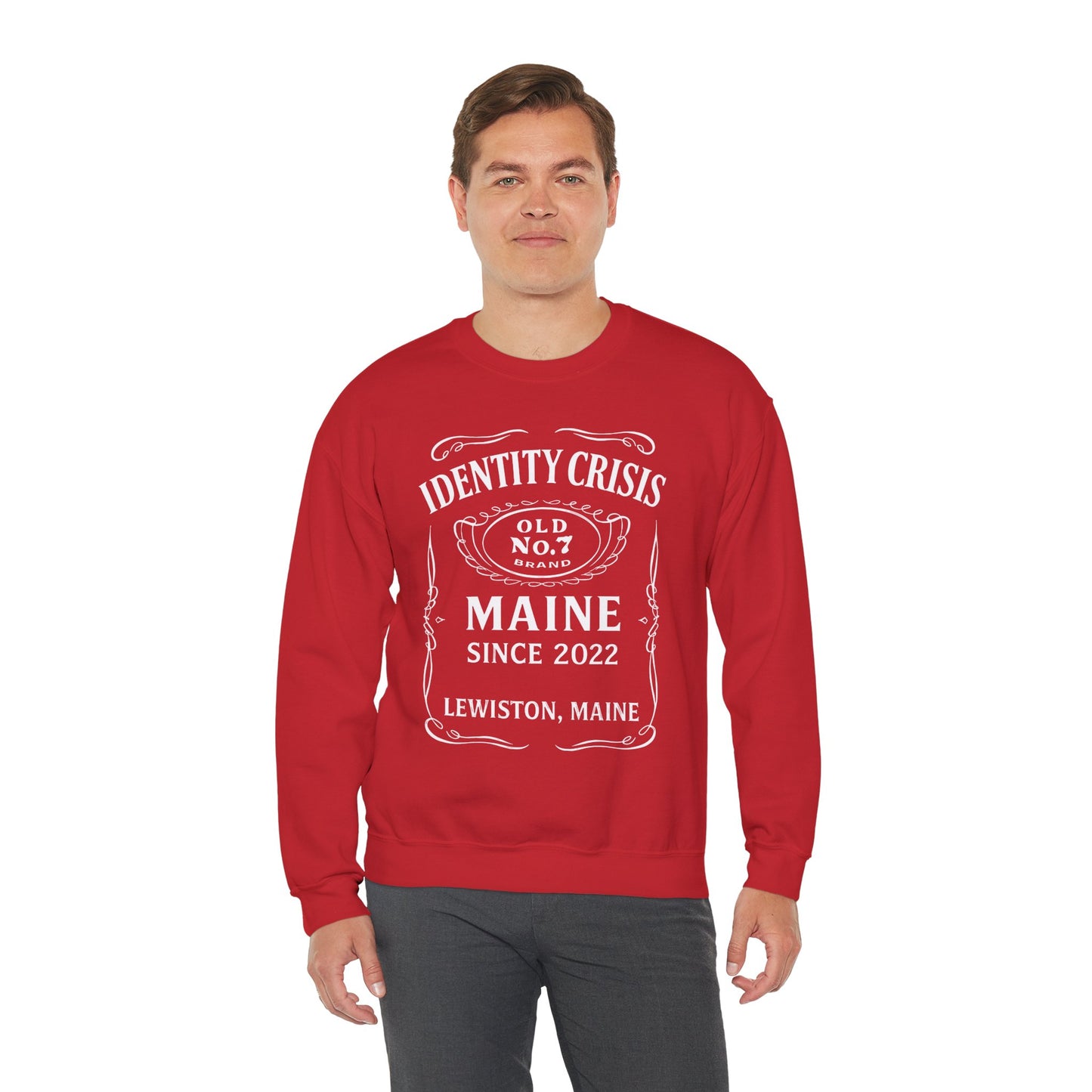 Identity Crisis Unisex Crewneck Sweatshirt Jack Daniel's Edition