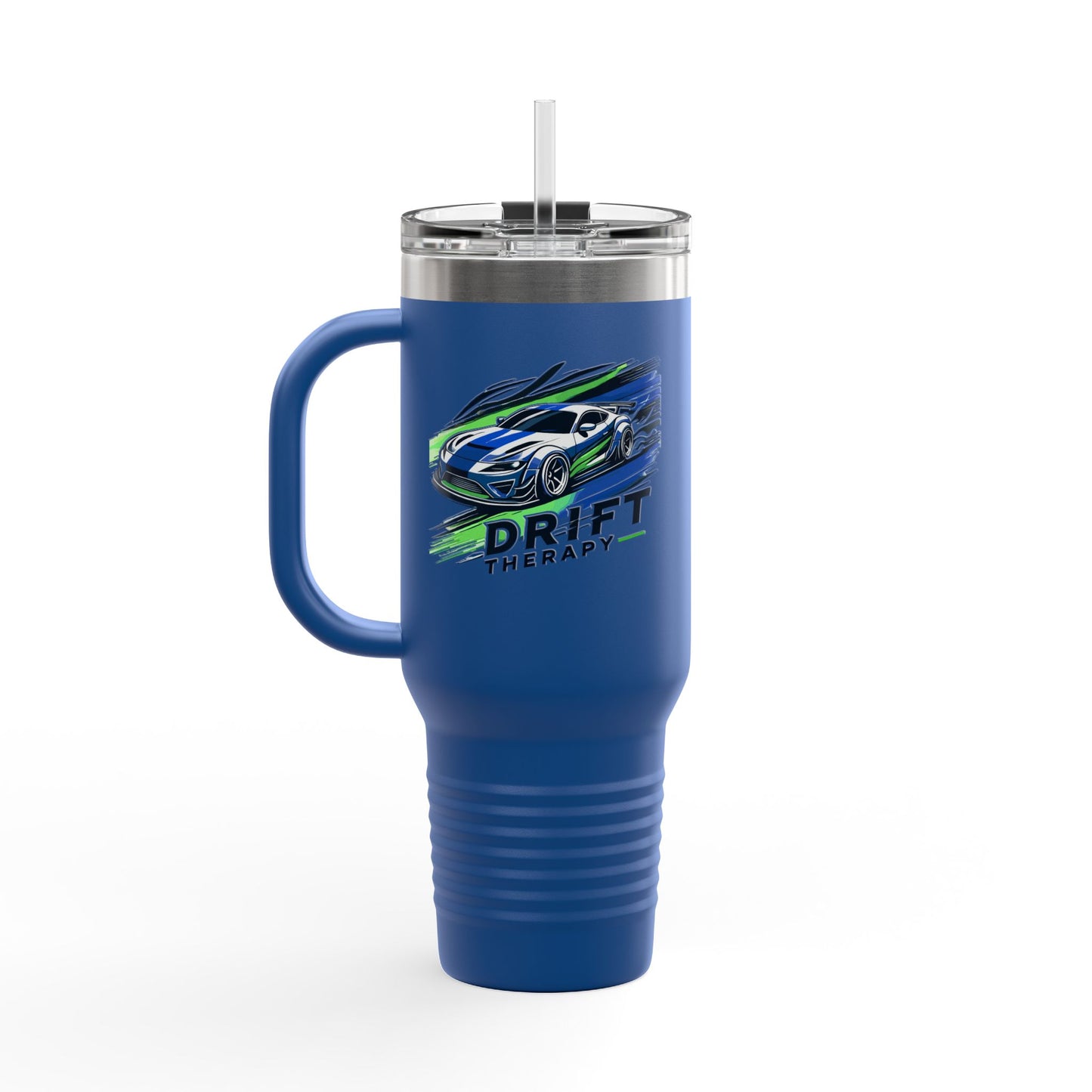 Drift Therapy Insulated Travel Mug | 40oz | Car Enthusiast Gift | Perfect for Road Trips, Coffee Lovers, Sports Fans, Outdoors