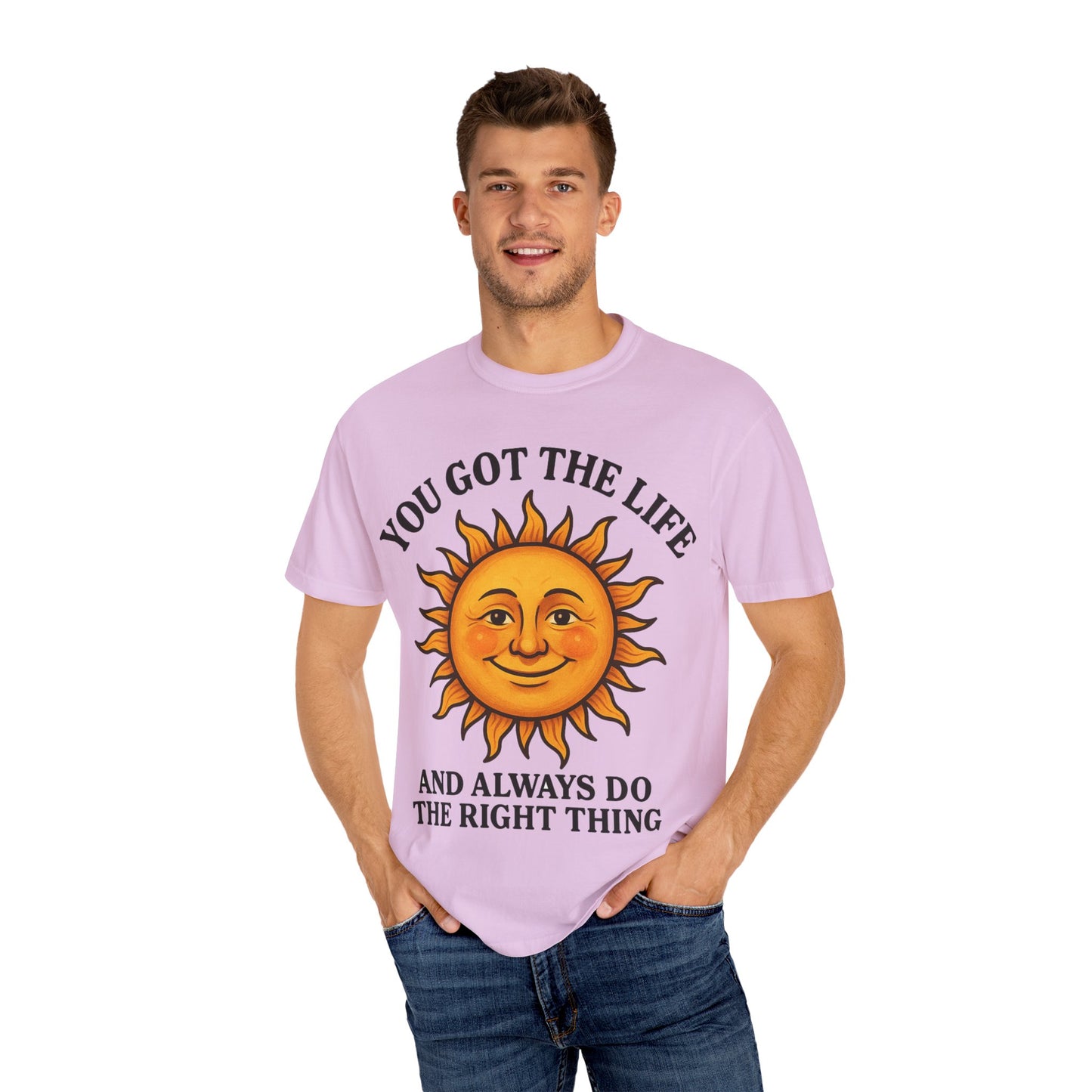 Sunny Vibes T-Shirt, Inspirational Tee for Positive Energy, Gift for Friends, Summer Fashion, Relaxed Lifestyle Wear