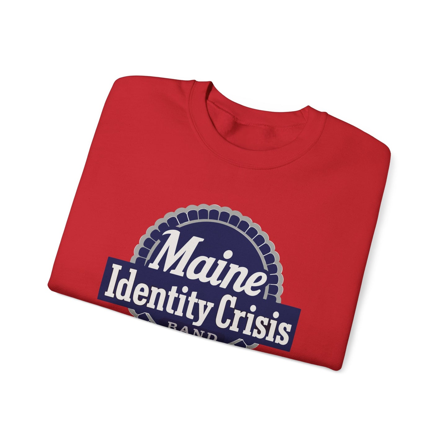 Identity Crisis Unisex Crewneck Sweatshirt Pabst Blue Ribbon Edition