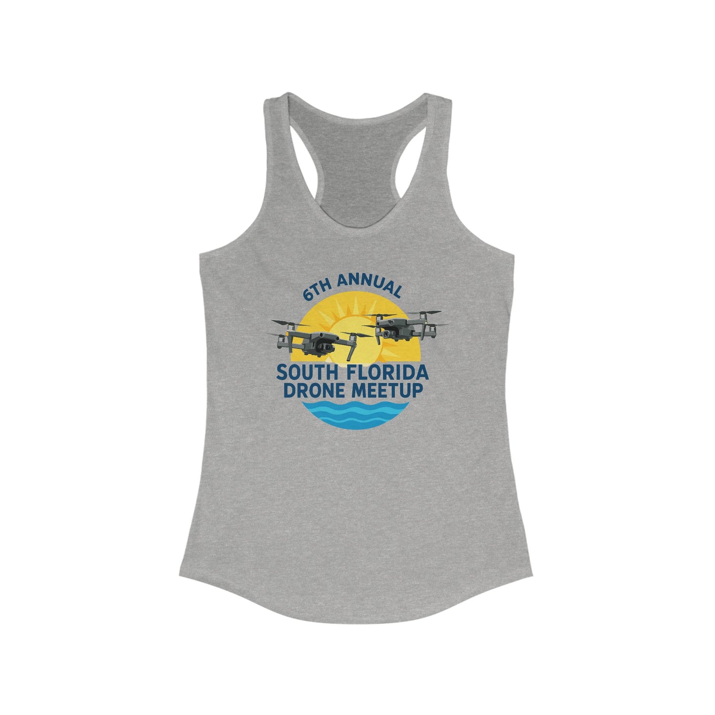 6th Annual South Florida Drone Meetup Women's Ideal Racerback Tank