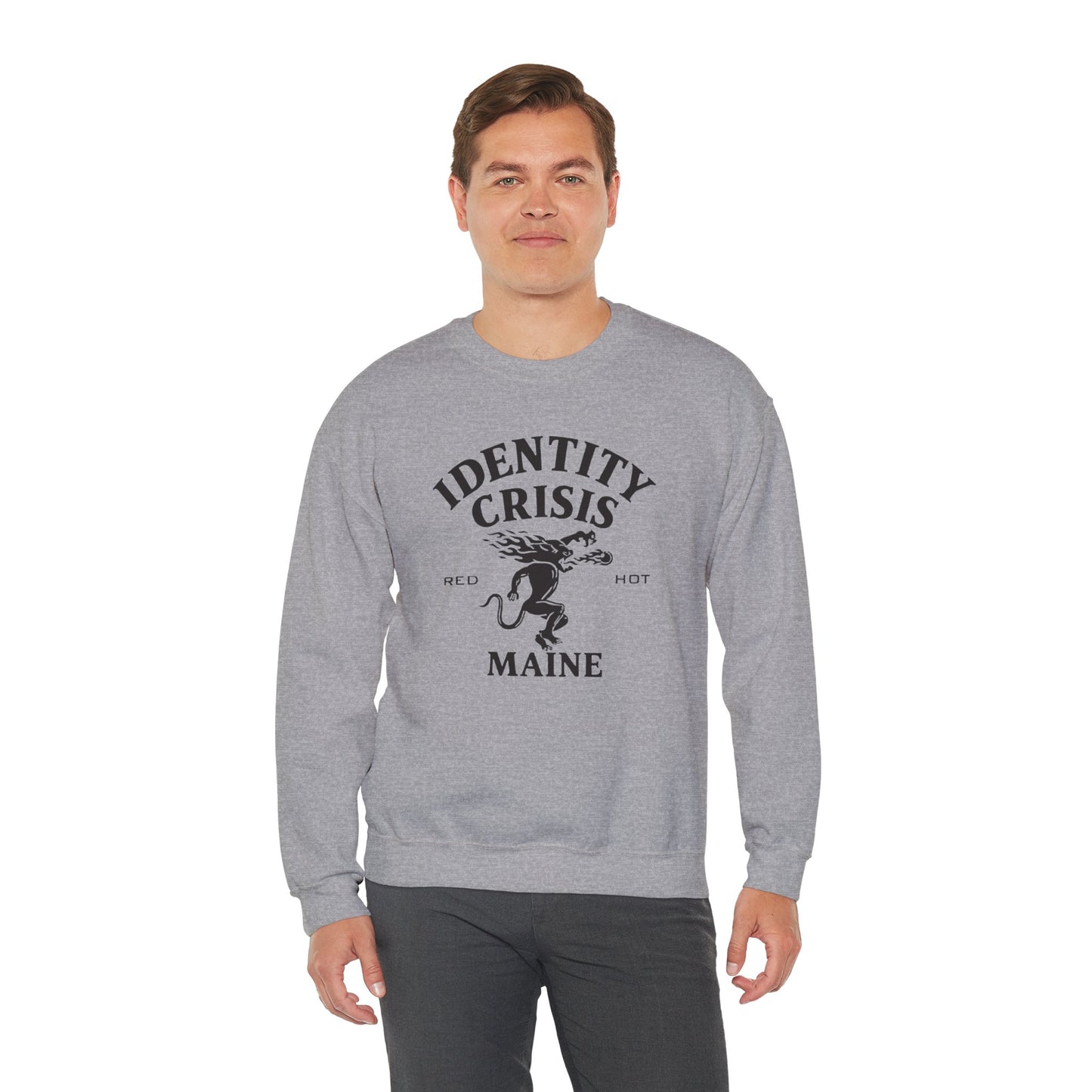 Identity Crisis Unisex Crewneck Sweatshirt Fireball Edition