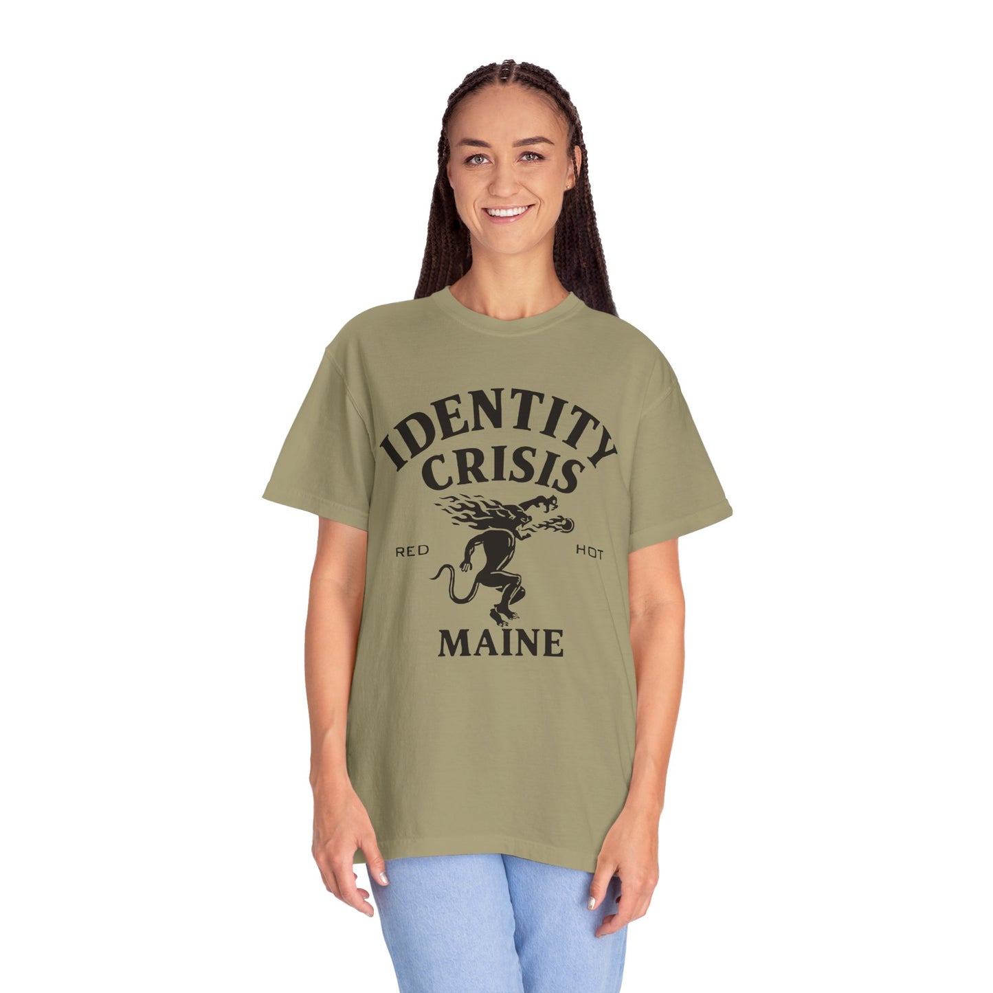 Unisex Identity Crisis T-shirt Fireball Edition