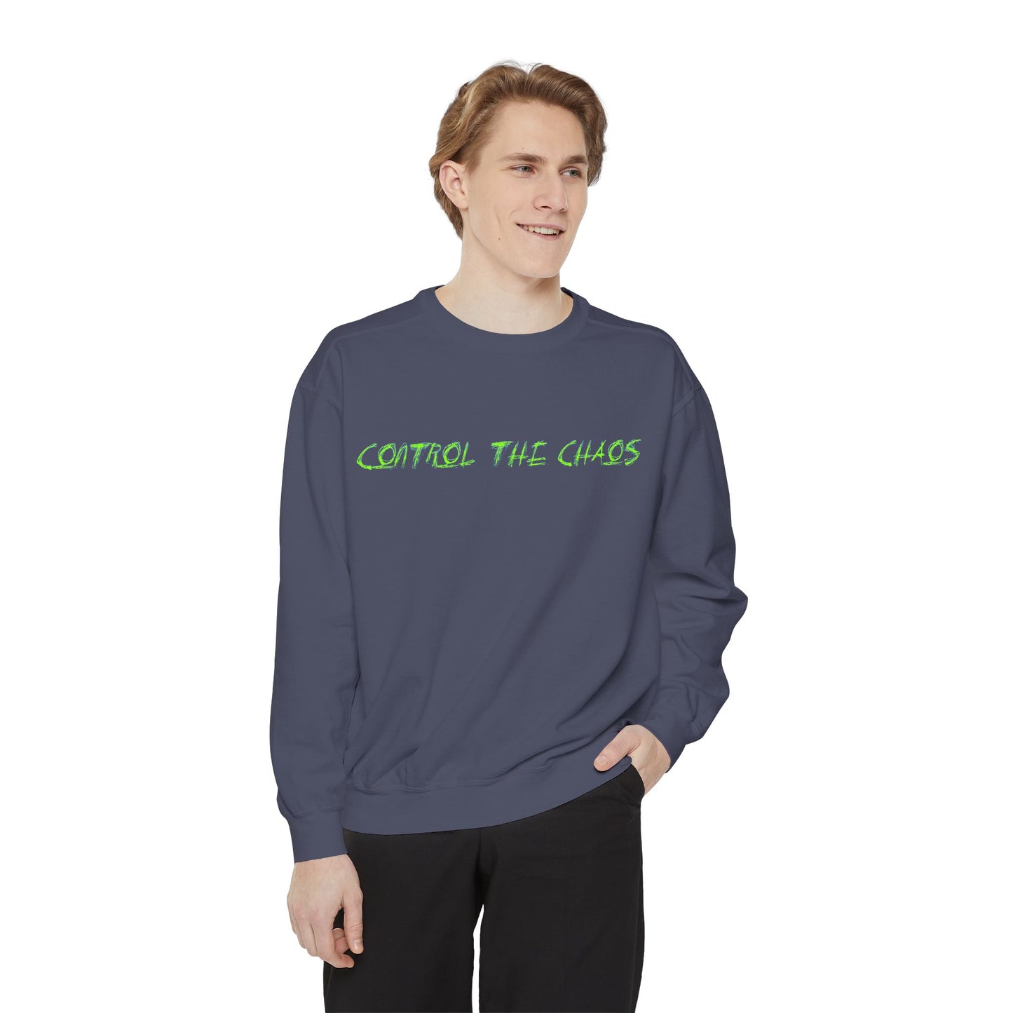 Unisex Sweatshirt - Control the Chaos, Drift Therapy, Casual Wear, Gift for Car Lovers, Everyday Comfort, Streetwear Style
