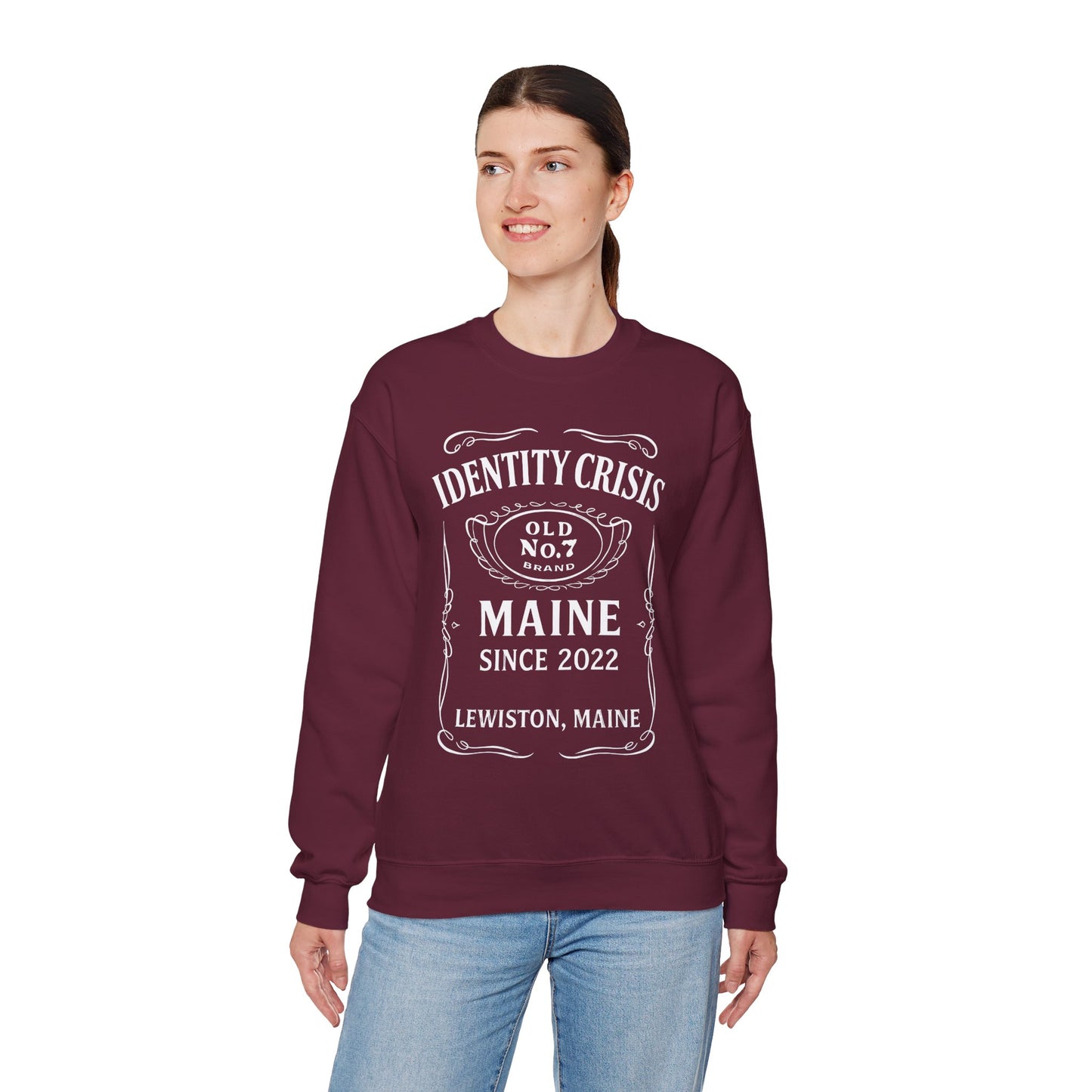 Identity Crisis Unisex Crewneck Sweatshirt Jack Daniel's Edition