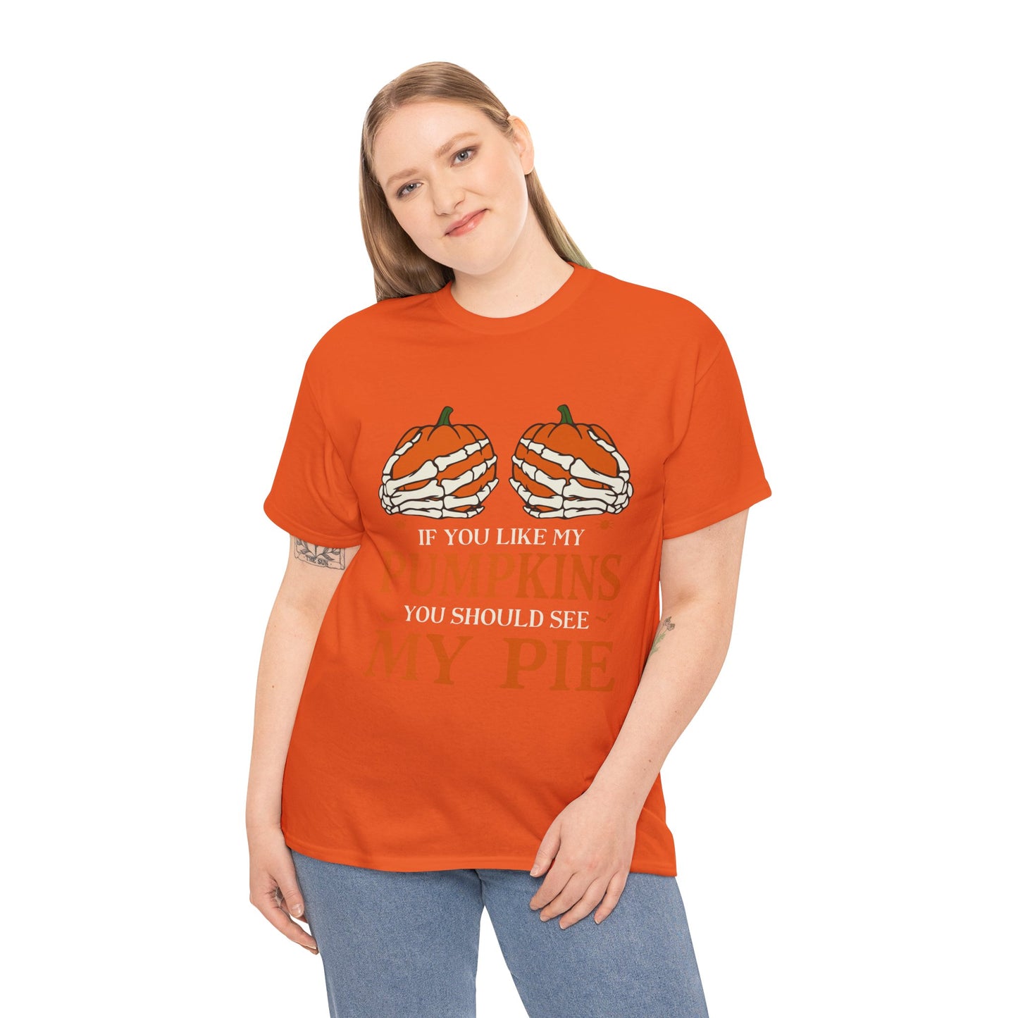 Funny Pumpkin Pie Tee, Halloween Shirt, Fall Fashion, Unisex Graphic Tee, Gift for Thanksgiving, Autumn Apparel
