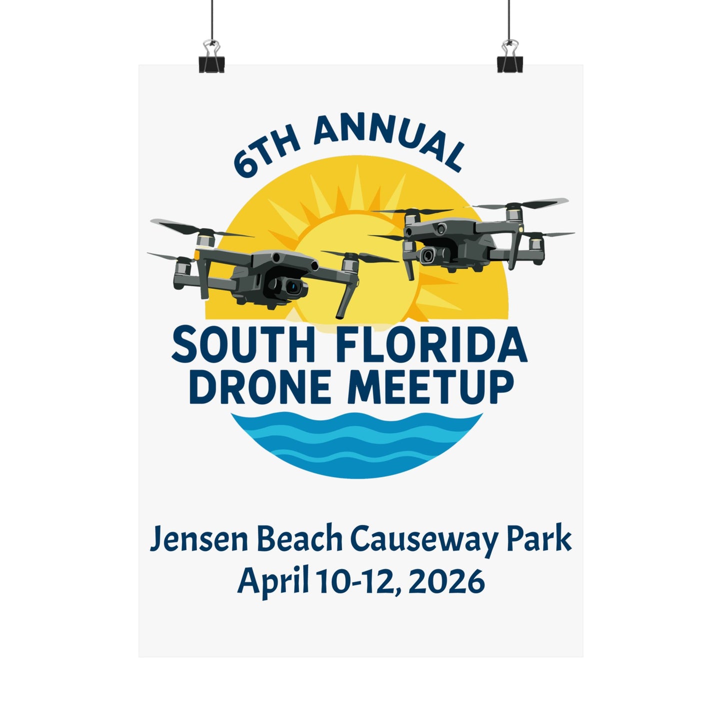 6th Annual South Florida Drone Meetup Poster